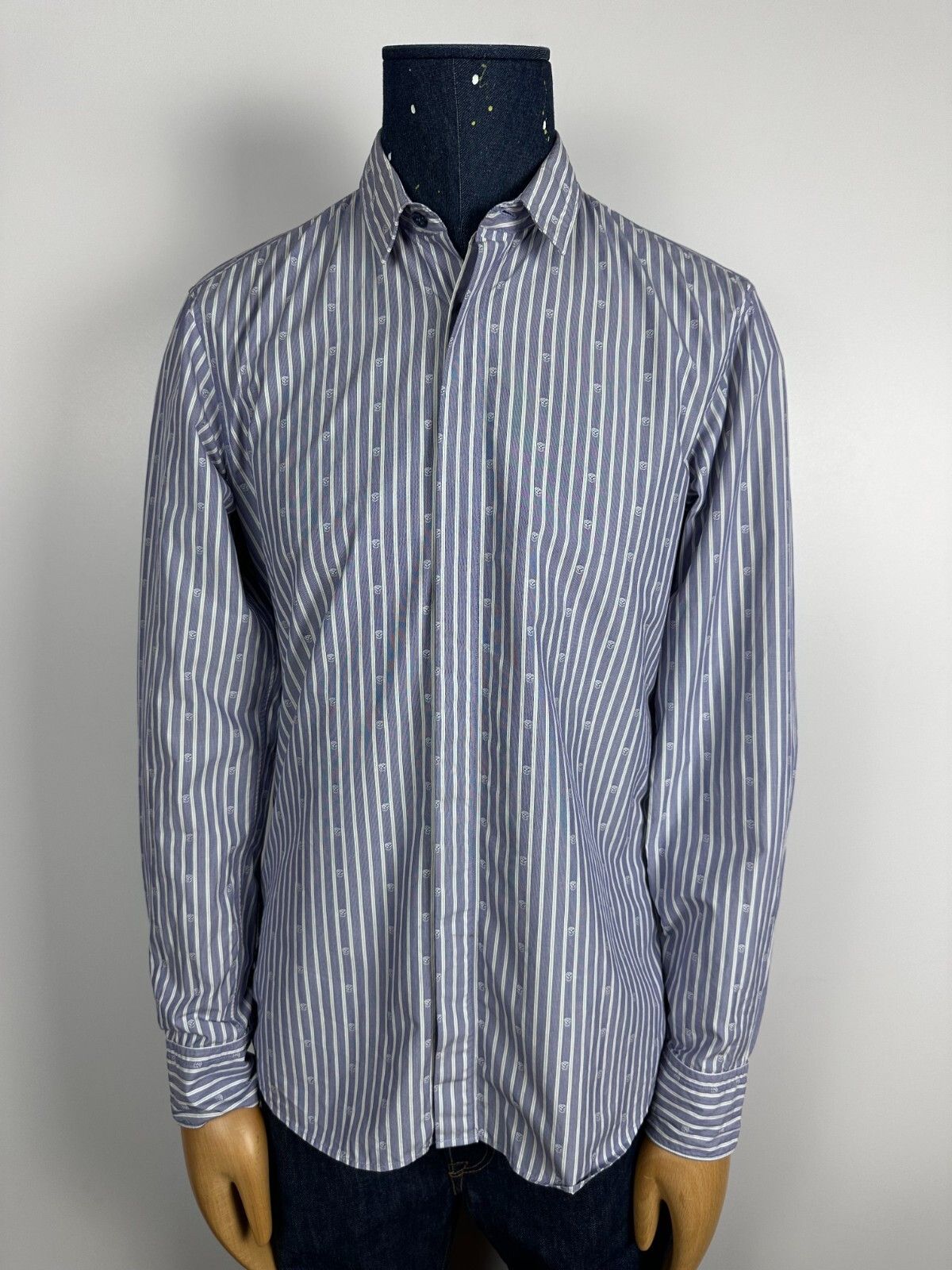 Alexander McQueen Alexander McQueen Skull Shirt Long Sleeve Striped Size 48 Size US M / EU 48-50 / 2 - 1 Thumbnail