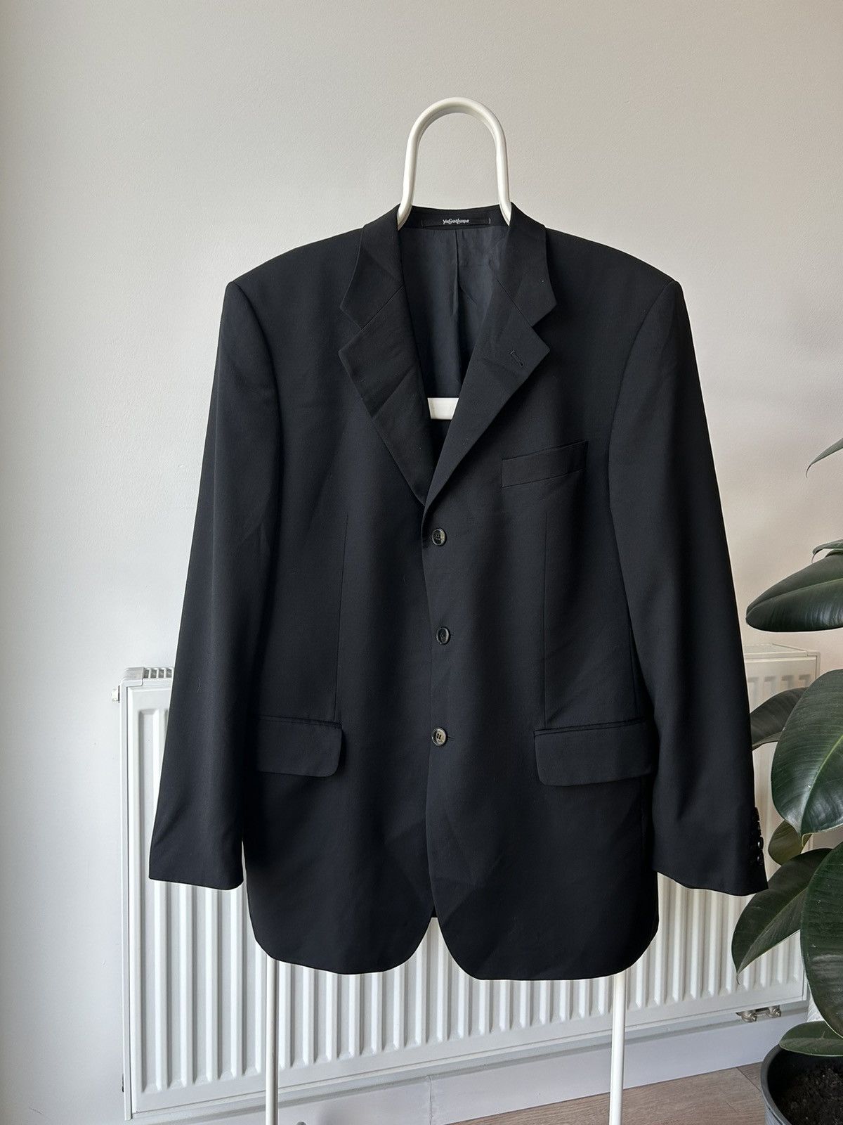 Vintage × Yves Saint Laurent Yves Saint Lauren Diffusion Hommes Double Breasted Blazer Size 54R - 1 Thumbnail