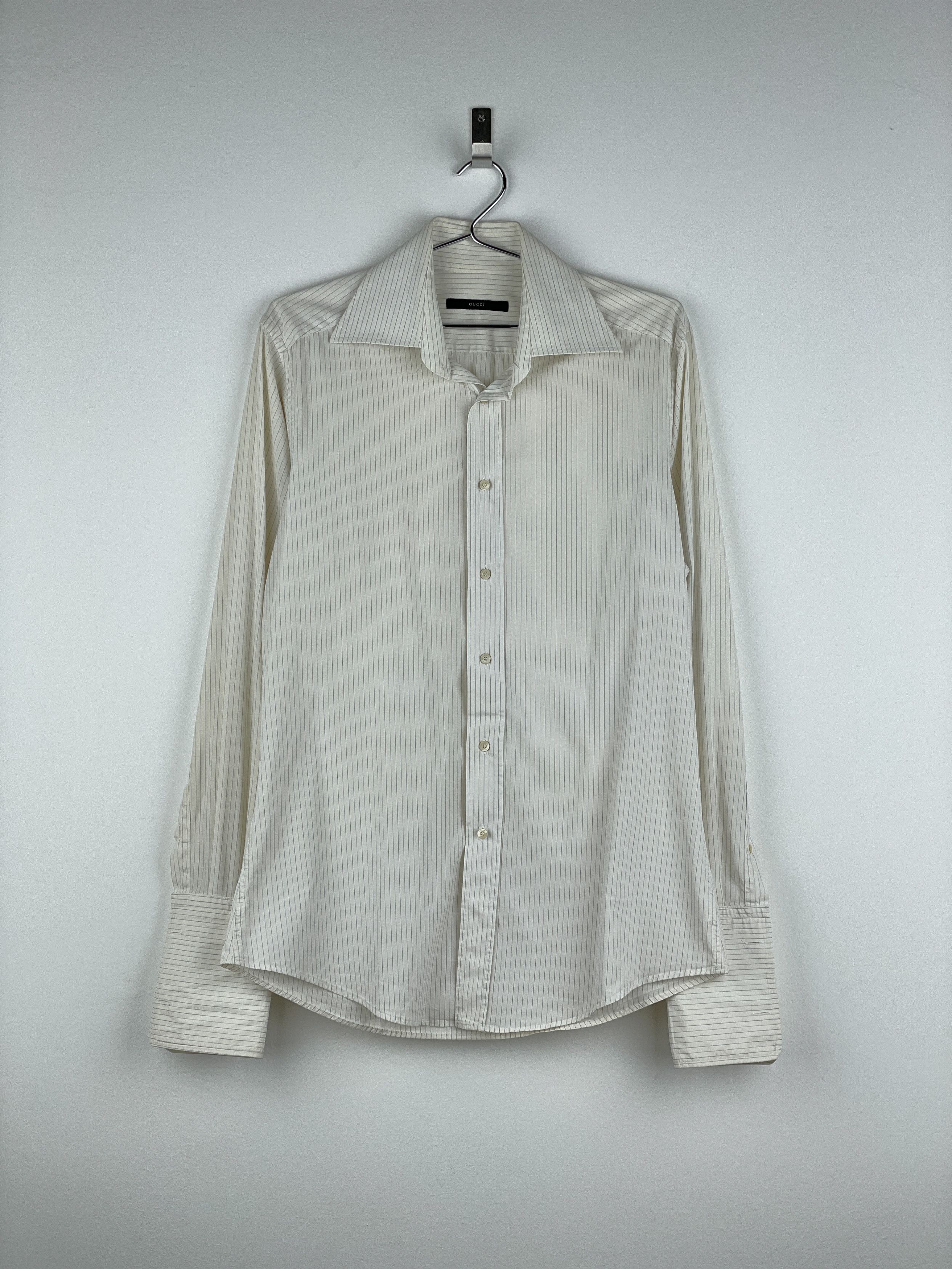 Pre-owned Gucci By Tom Ford 1990s Button-up Shirt In White