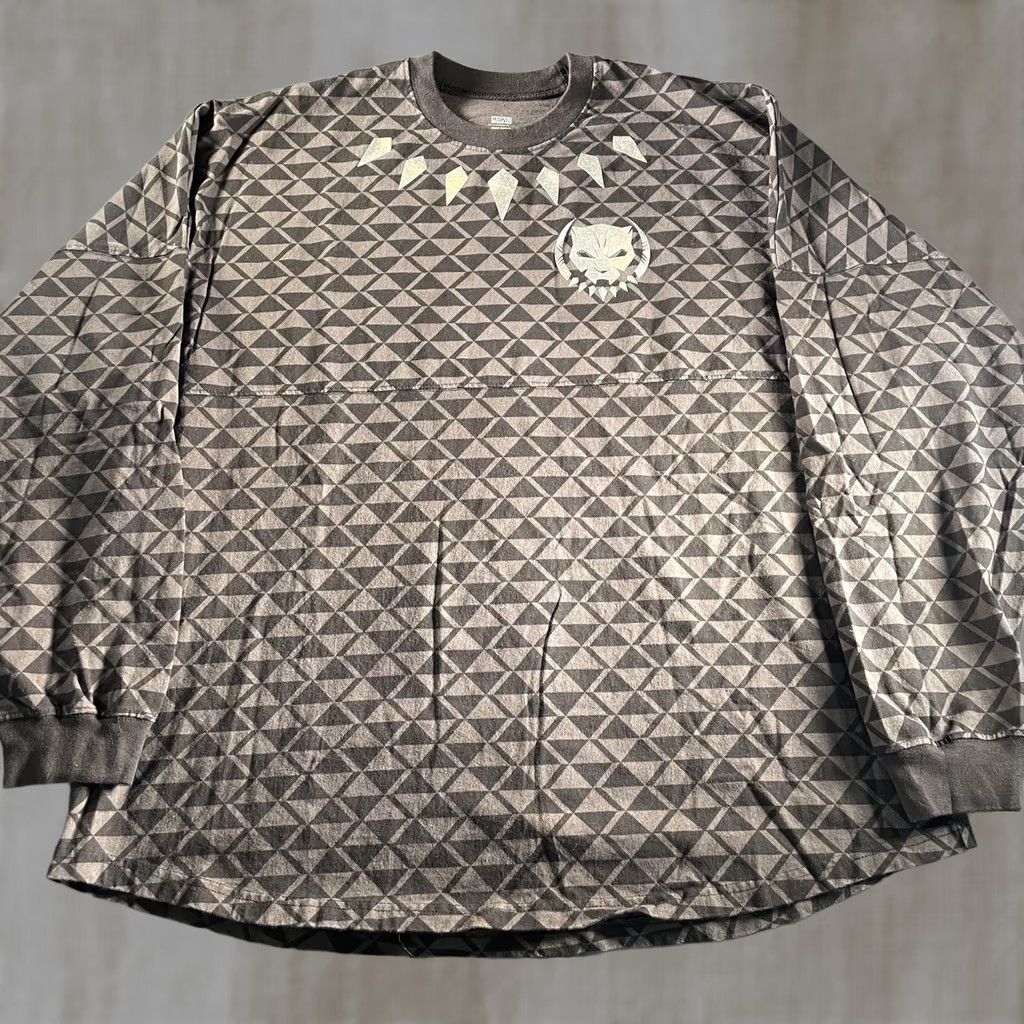 Vintage Marvel Black Panther Shirt Mens 2XL Spirit Jersey Wakanda Forever Long Sleeve Size US XXL / EU 58 / 5 - 1 Thumbnail