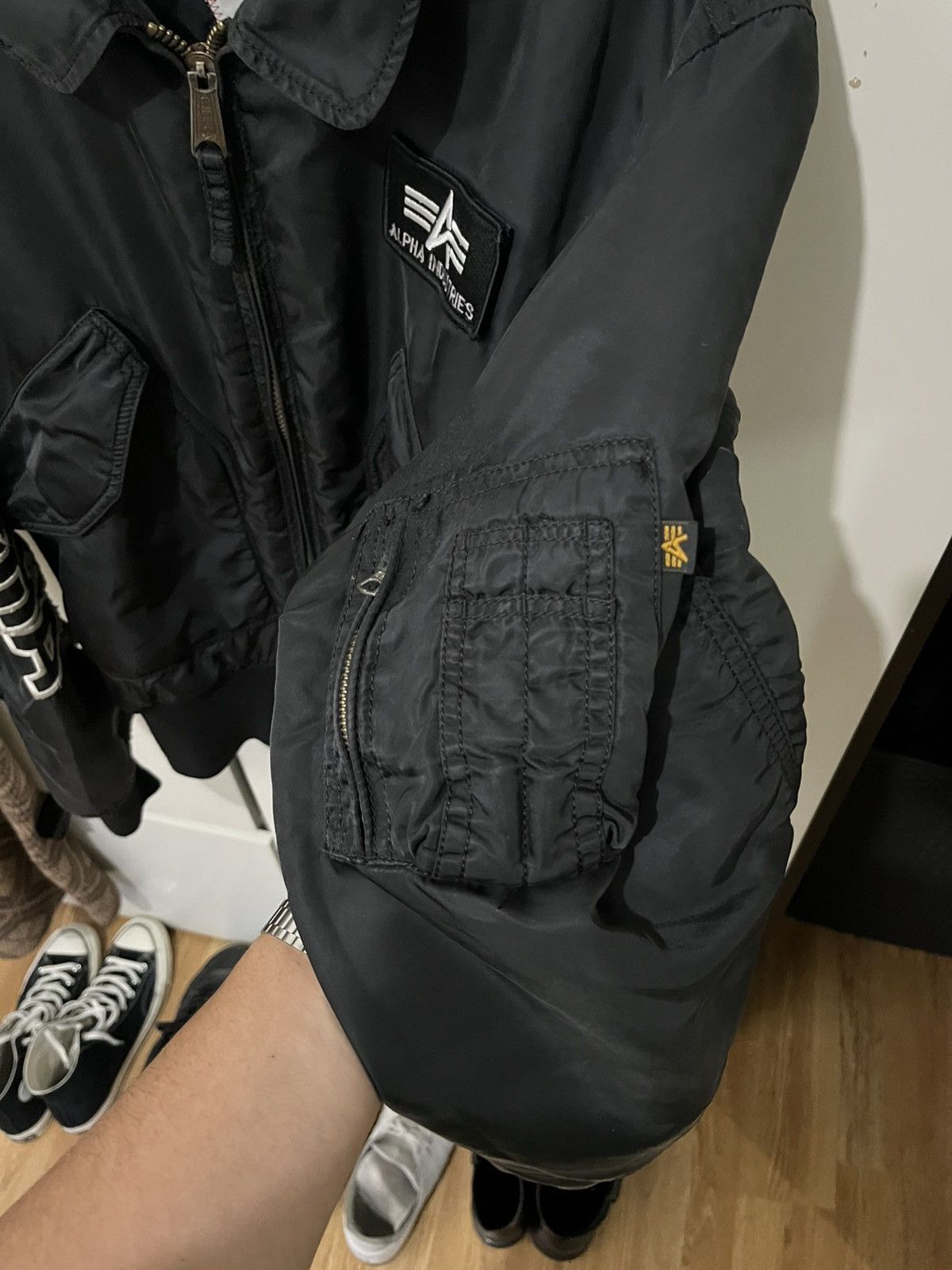 Alpha Industries × Vintage Vintage Alpha Industries Jacket Bomber Size US L / EU 52-54 / 3 - 4 Thumbnail