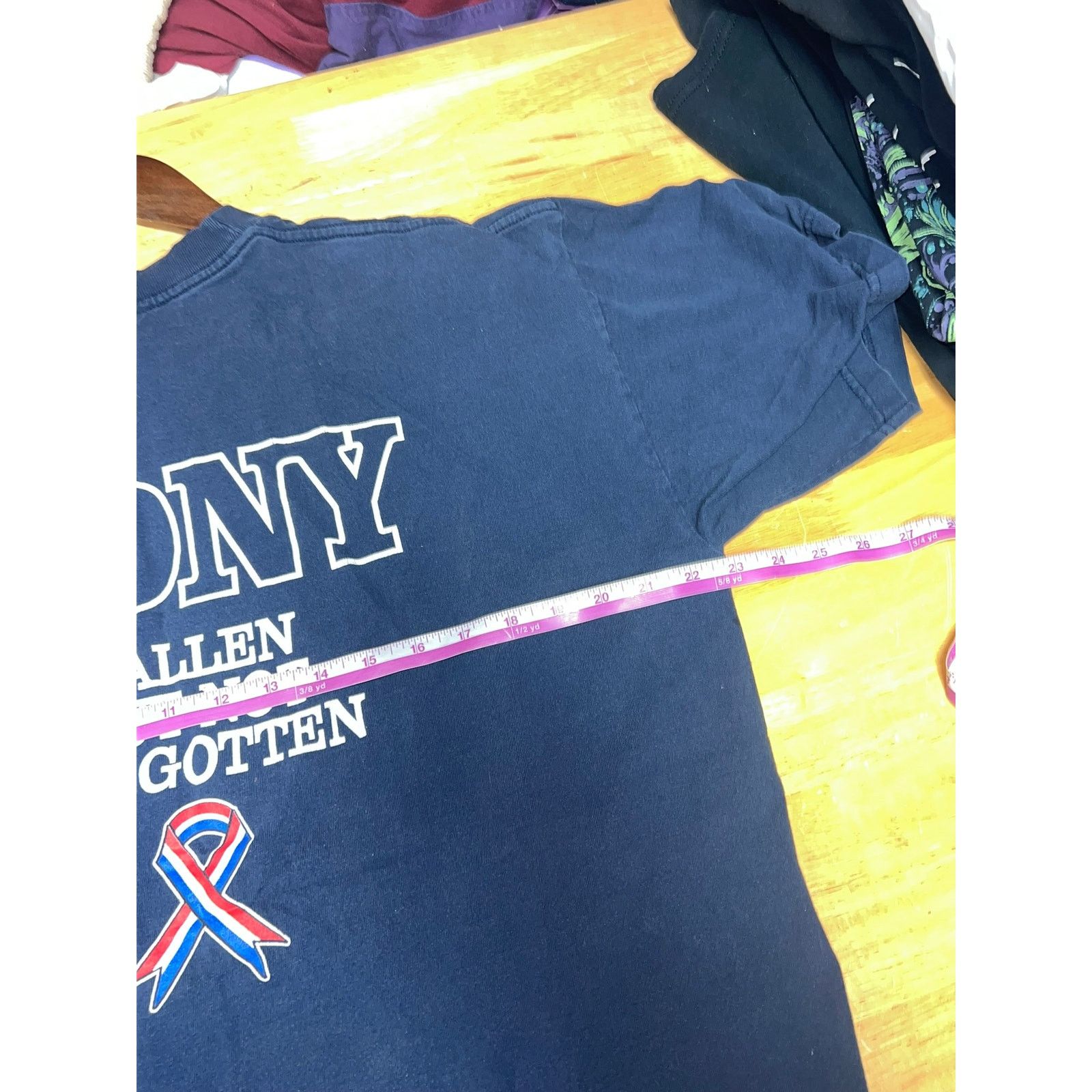 Vintage Vintage New York Fire Departmnet Shirt Fallen Blue 90s XL Size US XL / EU 56 / 4 - 10 Thumbnail
