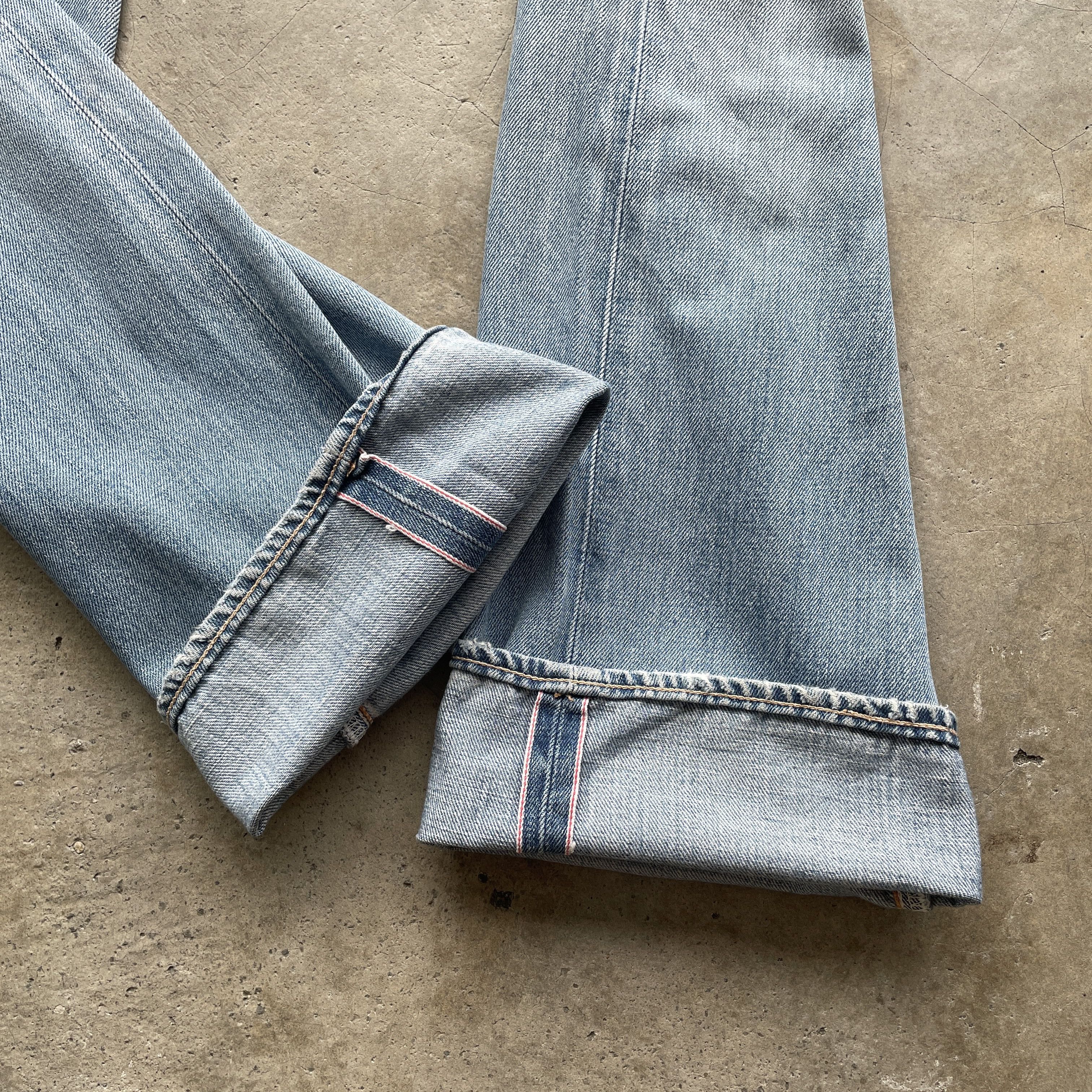 Edwin × Japanese Brand × Jean W30 VINTAGE EDWIN 505 FADED DENIM DISTRESSED JEANS PANTS Size US 30 / EU 46 - 7 Thumbnail