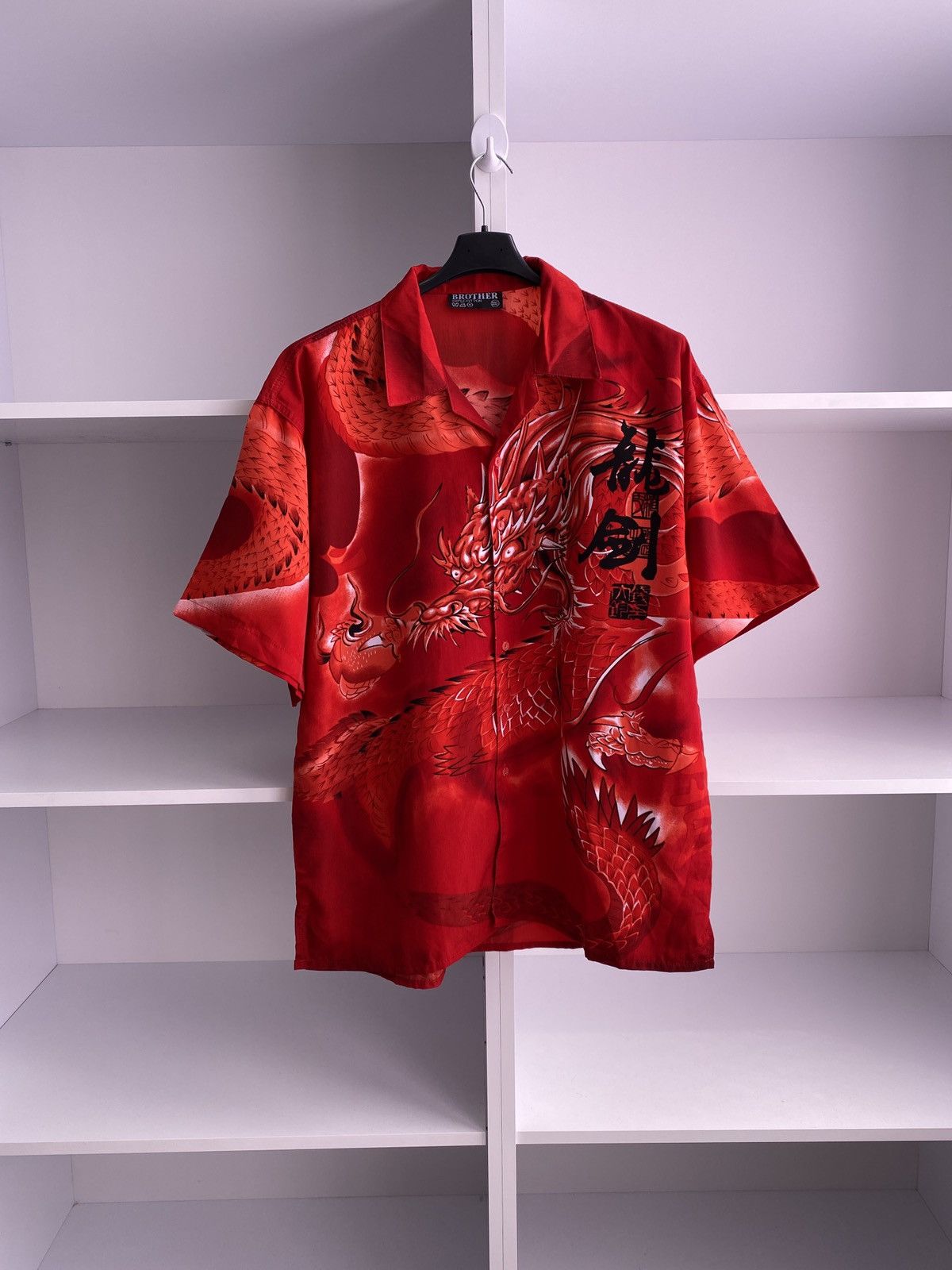 Japanese Brand × Vintage Vintage Japanese Style Dragon Short Sleeve Shirt Size US XXL / EU 58 / 5 - 2 Thumbnail