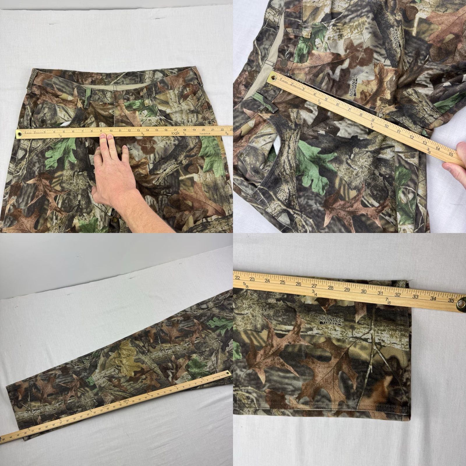 Wrangler VINTAGE Wrangler Camo Double Knee Pants Men's 36x32 USA Camouflage Chino Workwear 90s Size US 36 / EU 52 - 8 Thumbnail