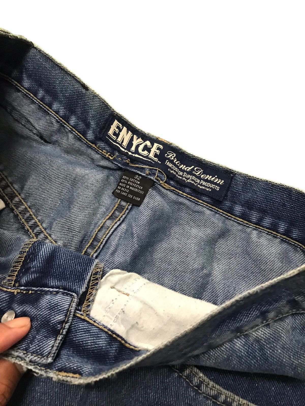 Japanese Brand × Vintage Vintage Enyce Super Baggy Distressed Denim Jeans Size US 30 / EU 46 - 6 Thumbnail
