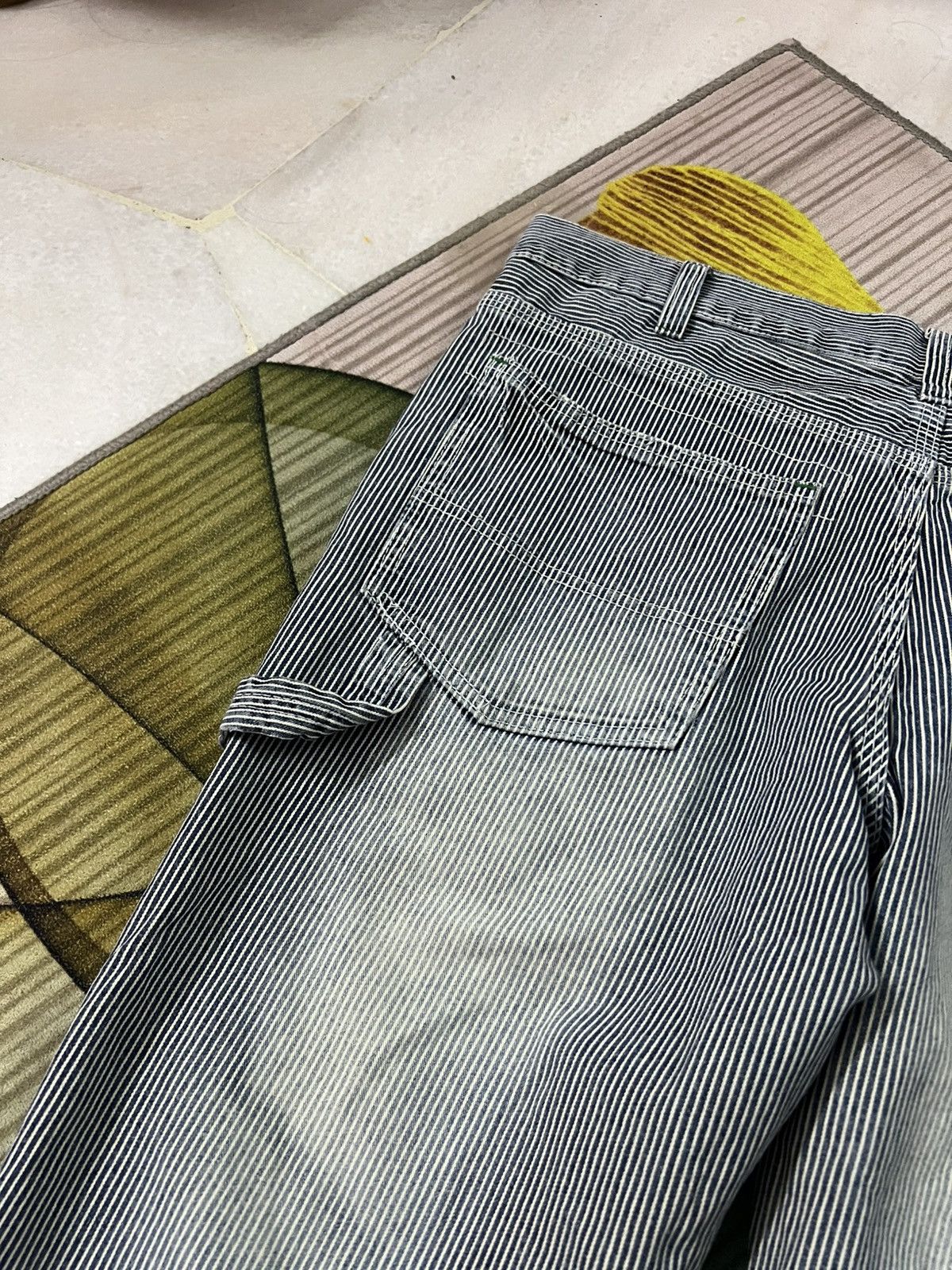 Japanese Brand 💥Vintage Oshkosh Carpenter Stripe Hickory Denim Jean Size US 36 / EU 52 - 19 Thumbnail