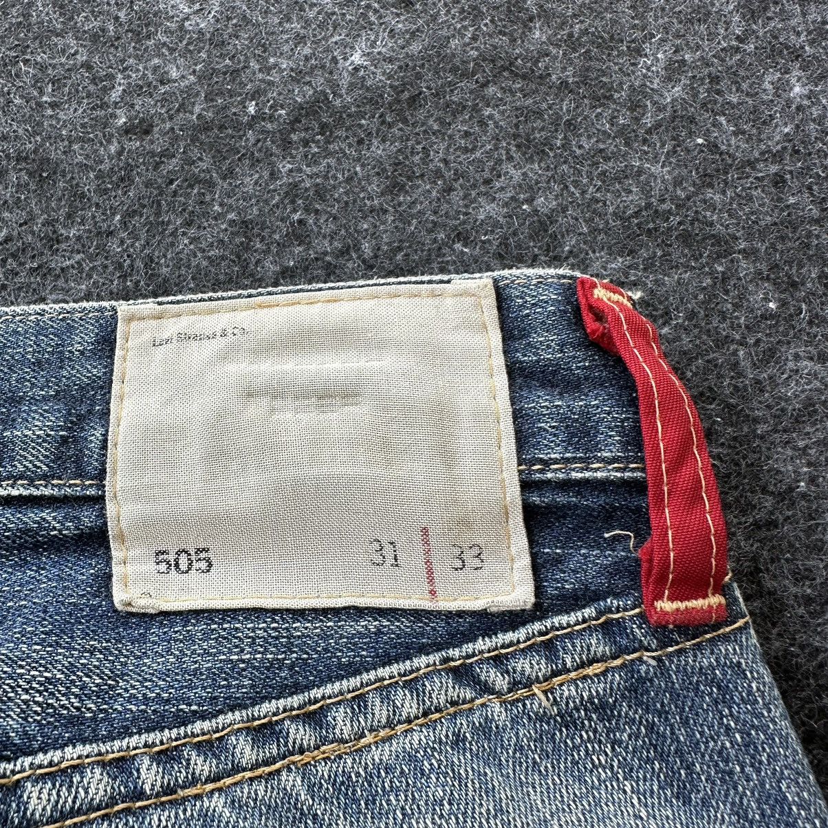 Levi's Levis 505 Red Loop Faded Washed Vintage Denim 29x33 D645 Size US 29 - 13 Thumbnail