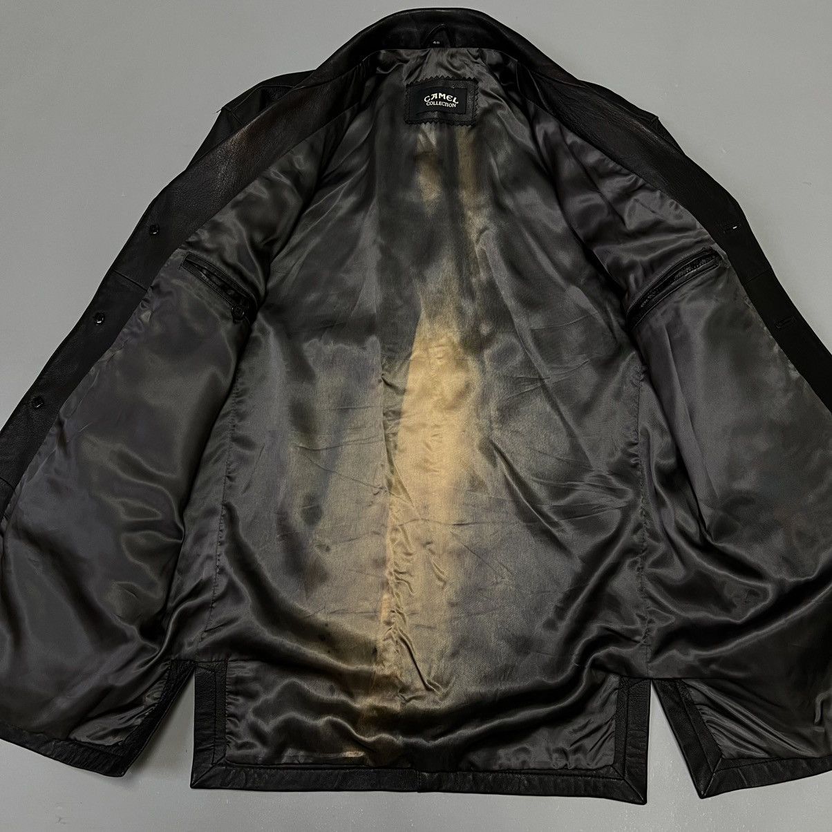 Camel × Vintage Vintage Camel Leather Jacket Coat Size US M / EU 48-50 / 2 - 8 Thumbnail