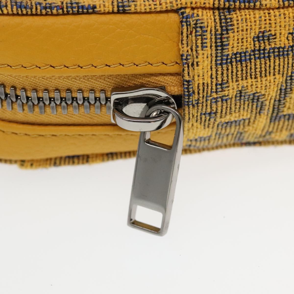 Dior DIOR Trotter Canvas Shoulder Bag Yellow Silver Size ONE SIZE - 9 Thumbnail
