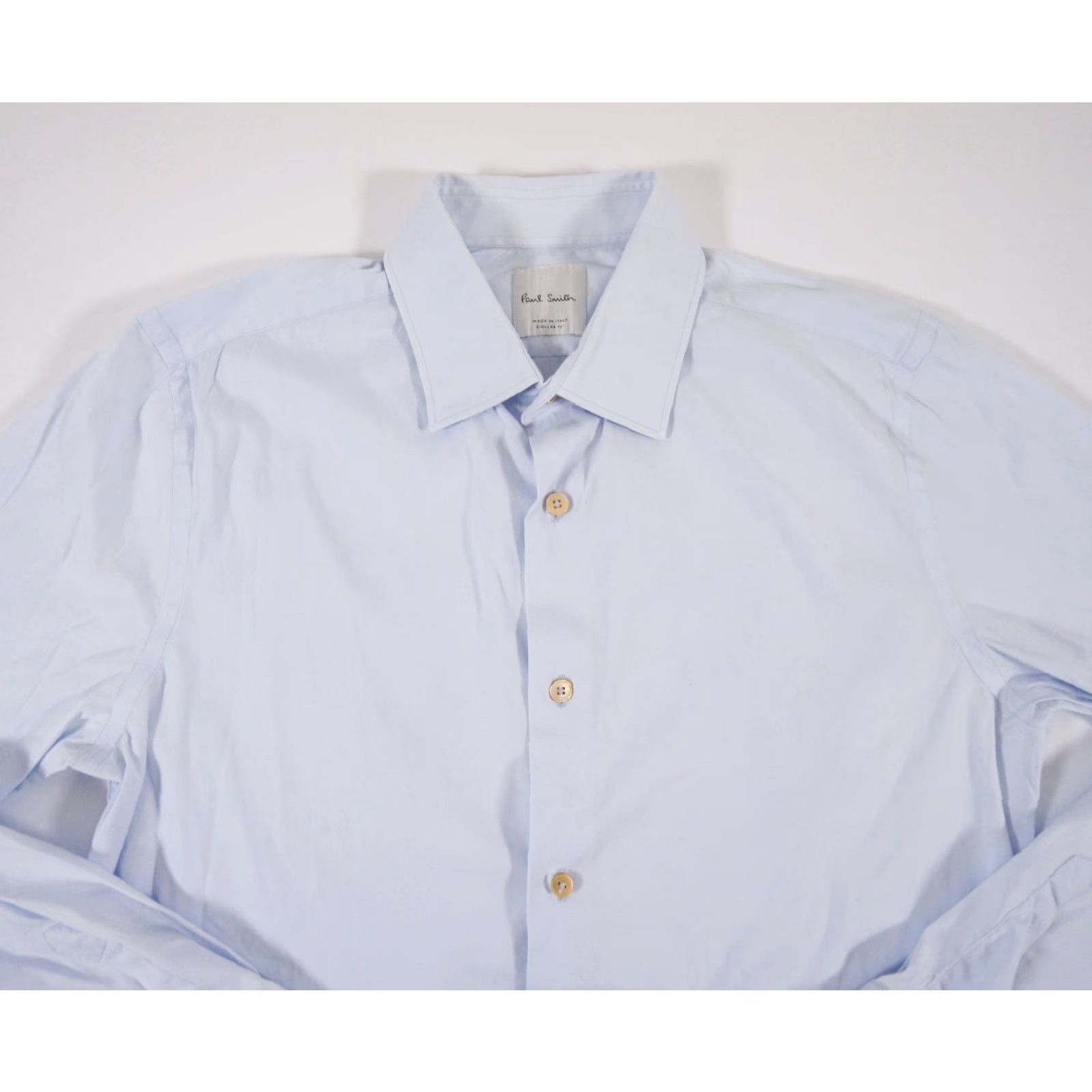 Paul Smith Paul Smith Blue Button-Up Shirt Men's 16" Long Sleeve Regular Fit Casual Business Size 42R - 2 Thumbnail