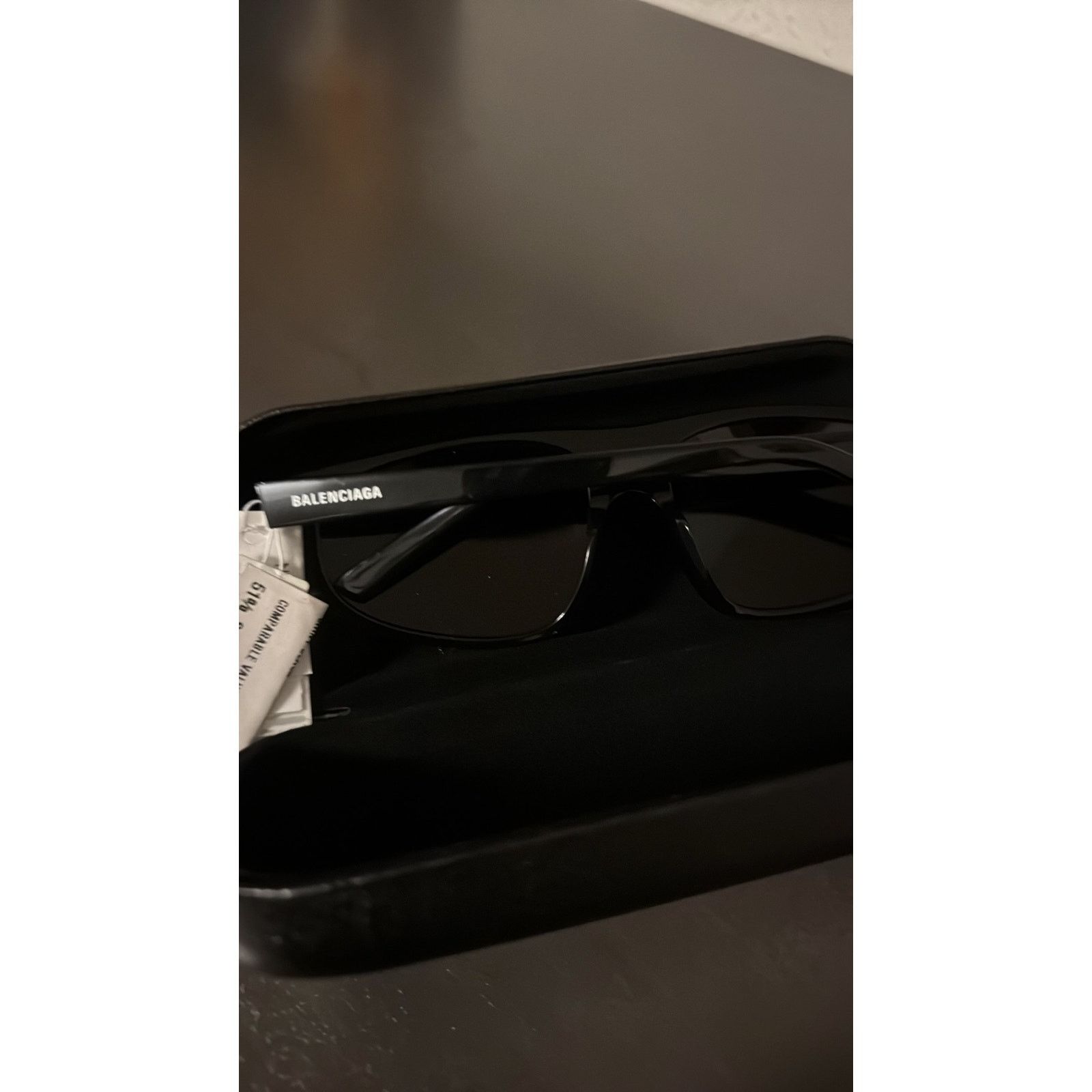 Balenciaga Balenciaga 60mm Rectangular Sunglasses black Size ONE SIZE - 2 Thumbnail
