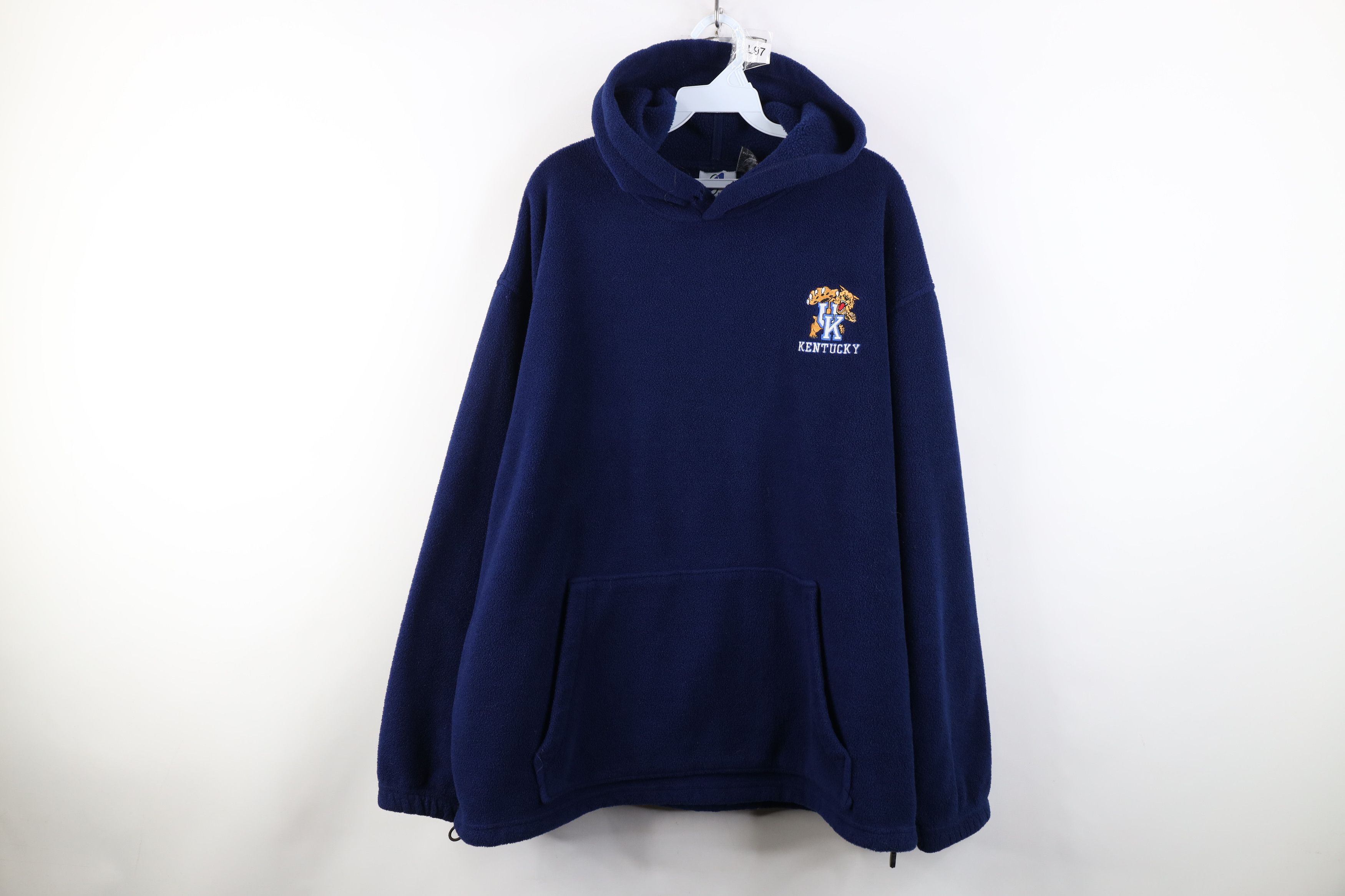 Vintage Vintage 90s University of Kentucky Fleece Hoodie Sweatshirt Size US L / EU 52-54 / 3 - 1 Thumbnail