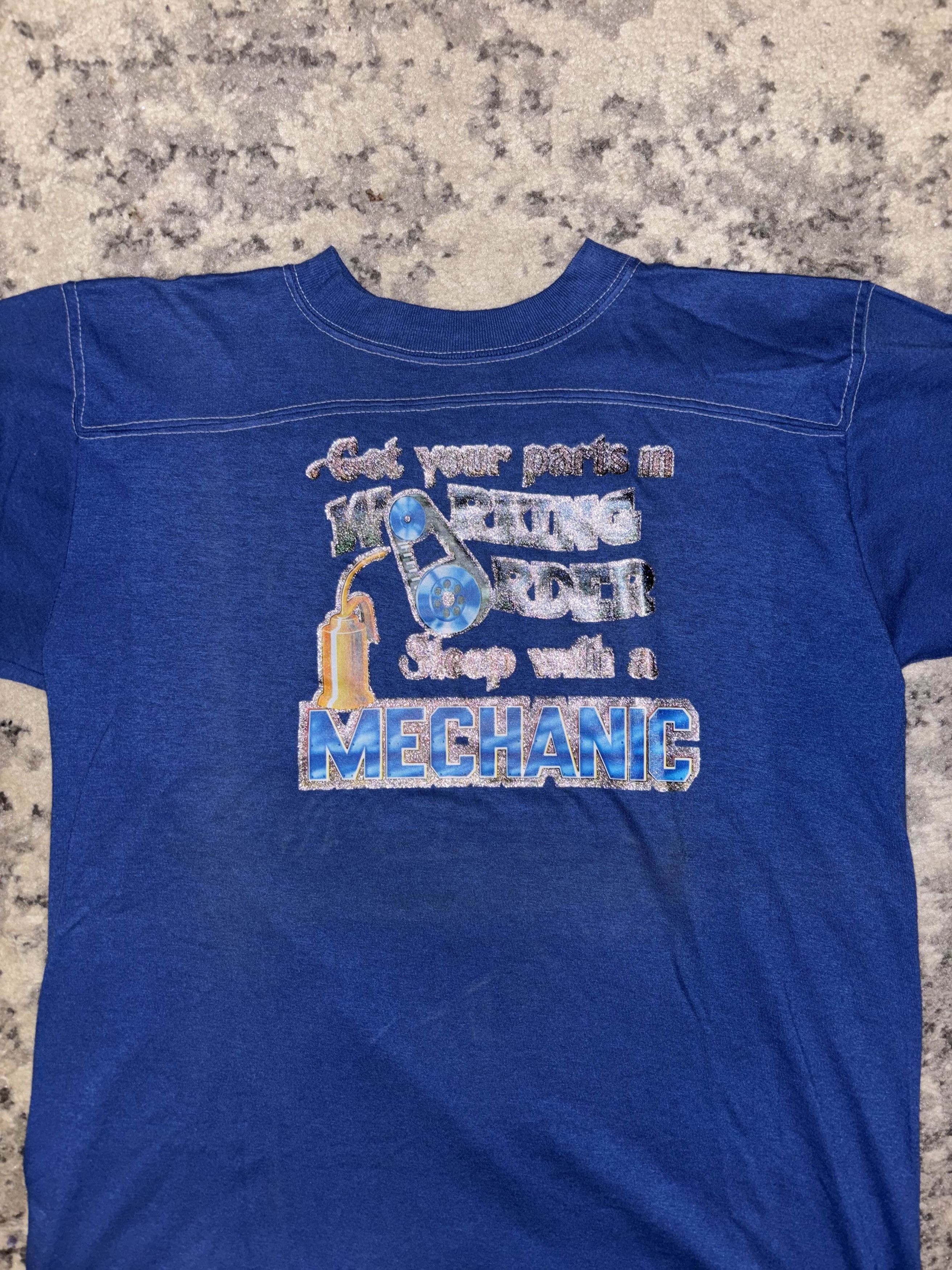 Vintage 80s Get Your Working Parts In Order Jersey Size US L / EU 52-54 / 3 - 3 Thumbnail