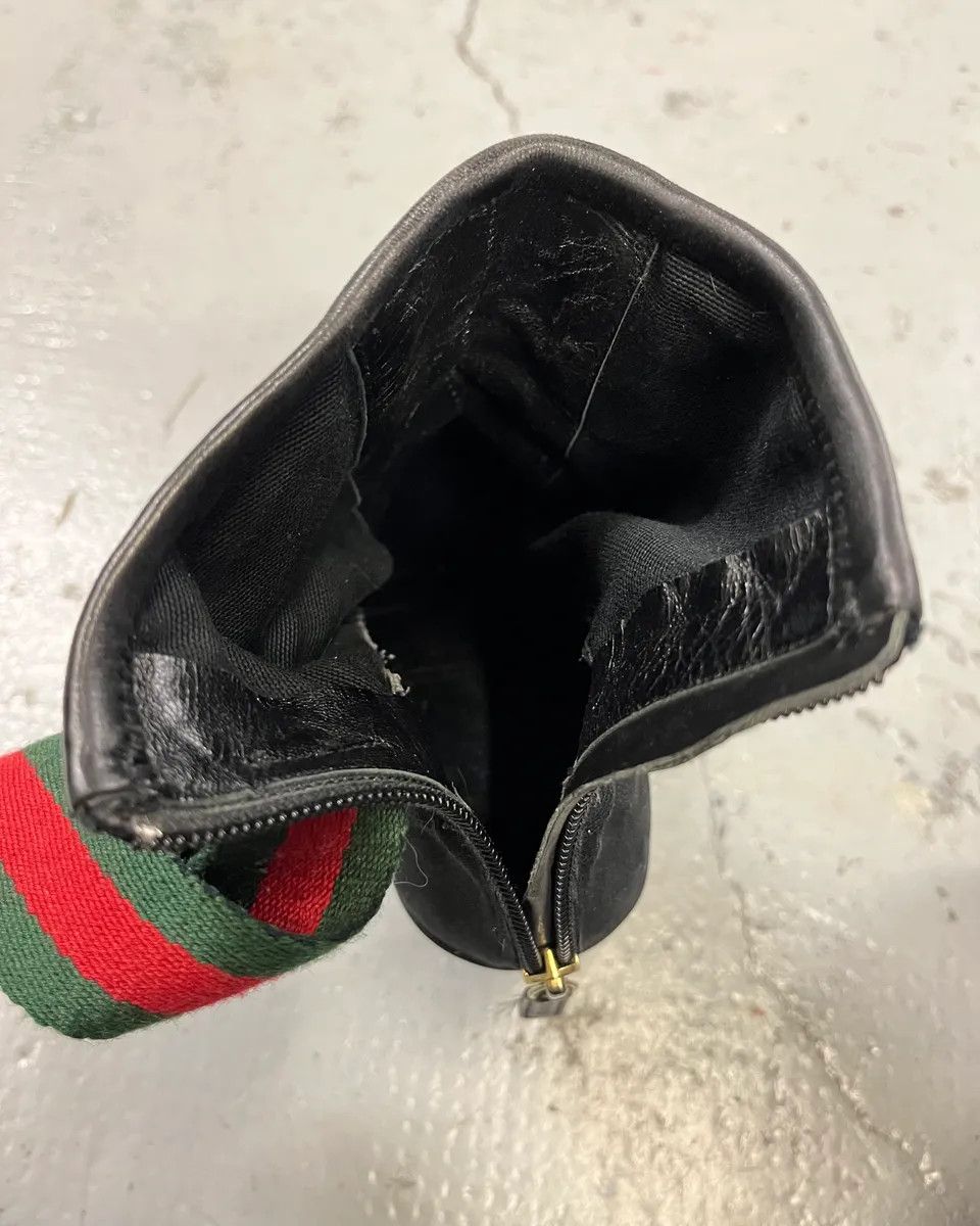 Gucci Gucci Black Hybrid Leather Heels Size US 7.5 / IT 37.5 - 10 Thumbnail