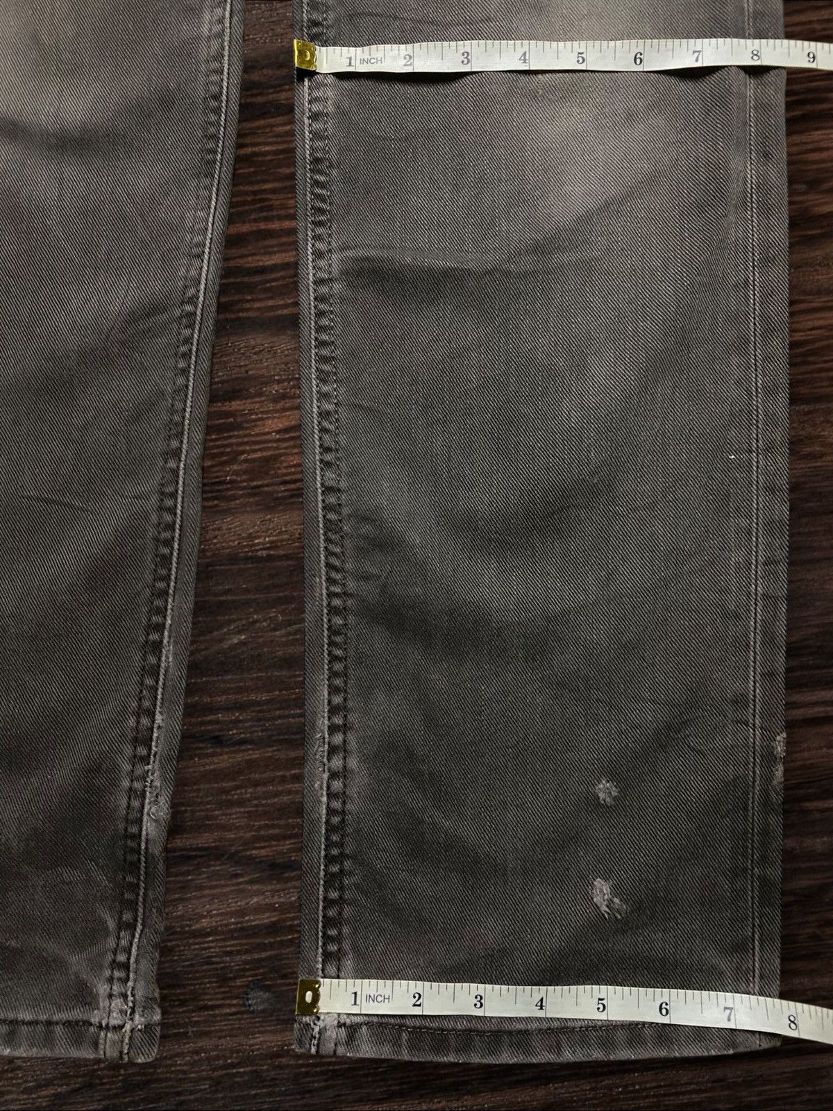 Lee Vintage Lee 4903 Grey Denim Distressed Slim Jeans Size US 30 / EU 46 - 14 Thumbnail