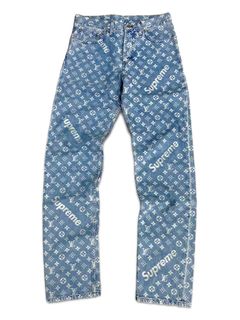 Louis Vuitton monogram jeans Blue Cotton ref.712549 - Joli Closet