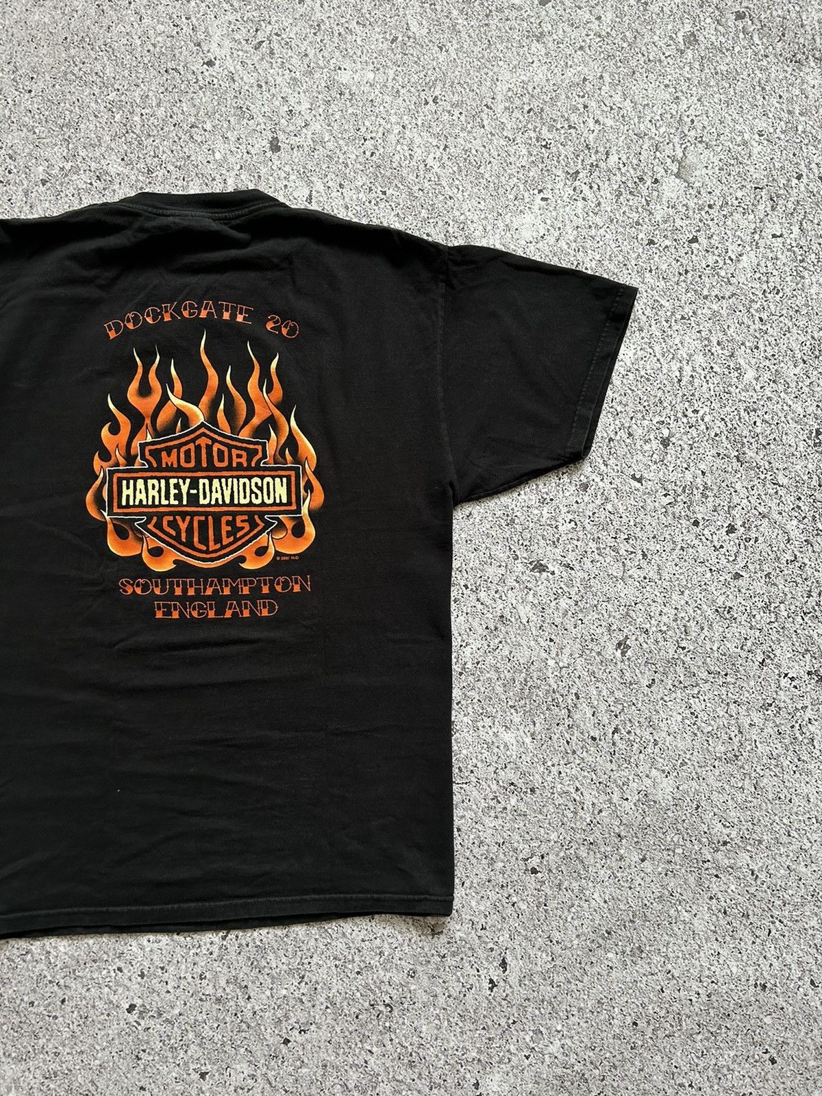 Band Tees × Harley Davidson × Vintage Vintage Harley Davidson Dockgate Southampton T-Shirt 2007 Size US XL / EU 56 / 4 - 5 Thumbnail