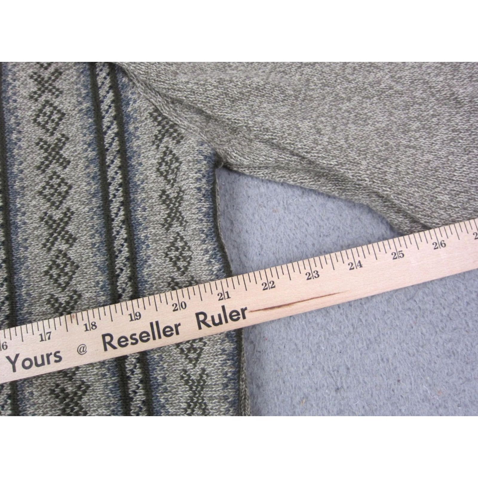 Geoffrey Beene VINTAGE Geoffrey Beene Sweater Pullover Mens Medium Green Knit Geometric Crew 80s Size US M / EU 48-50 / 2 - 6 Thumbnail