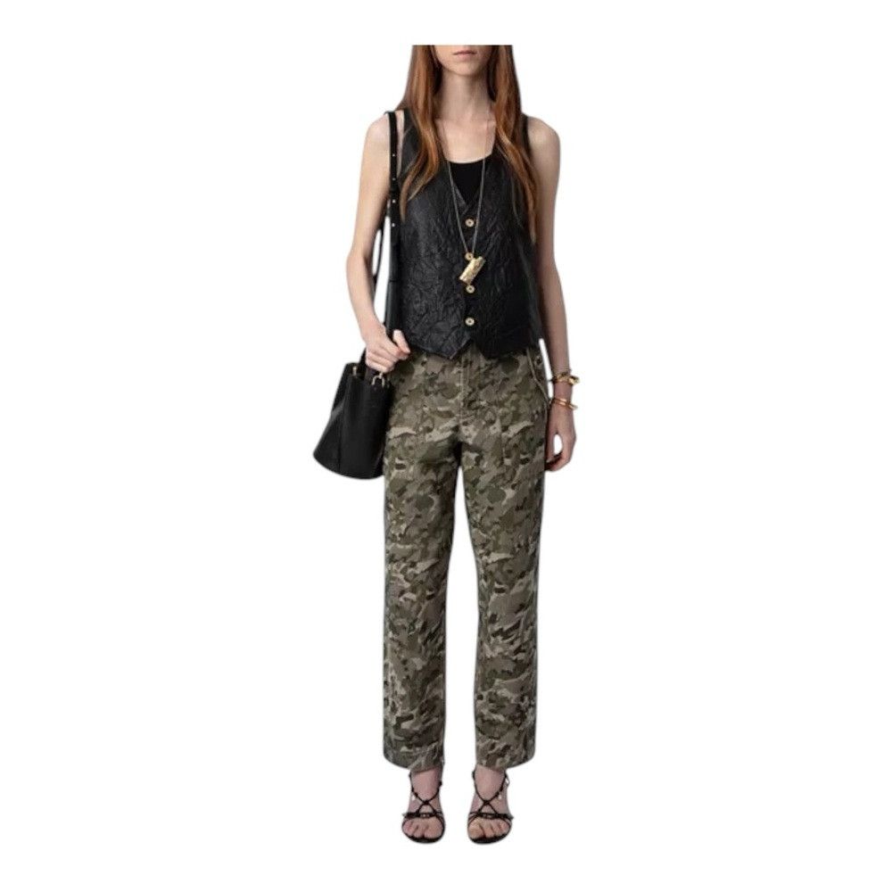 Zadig & Voltaire Zadig & Voltaire Pilote Camo Heart Print Cropped Combat Pan Size 28" / US 6 / IT 42 - 1 Thumbnail