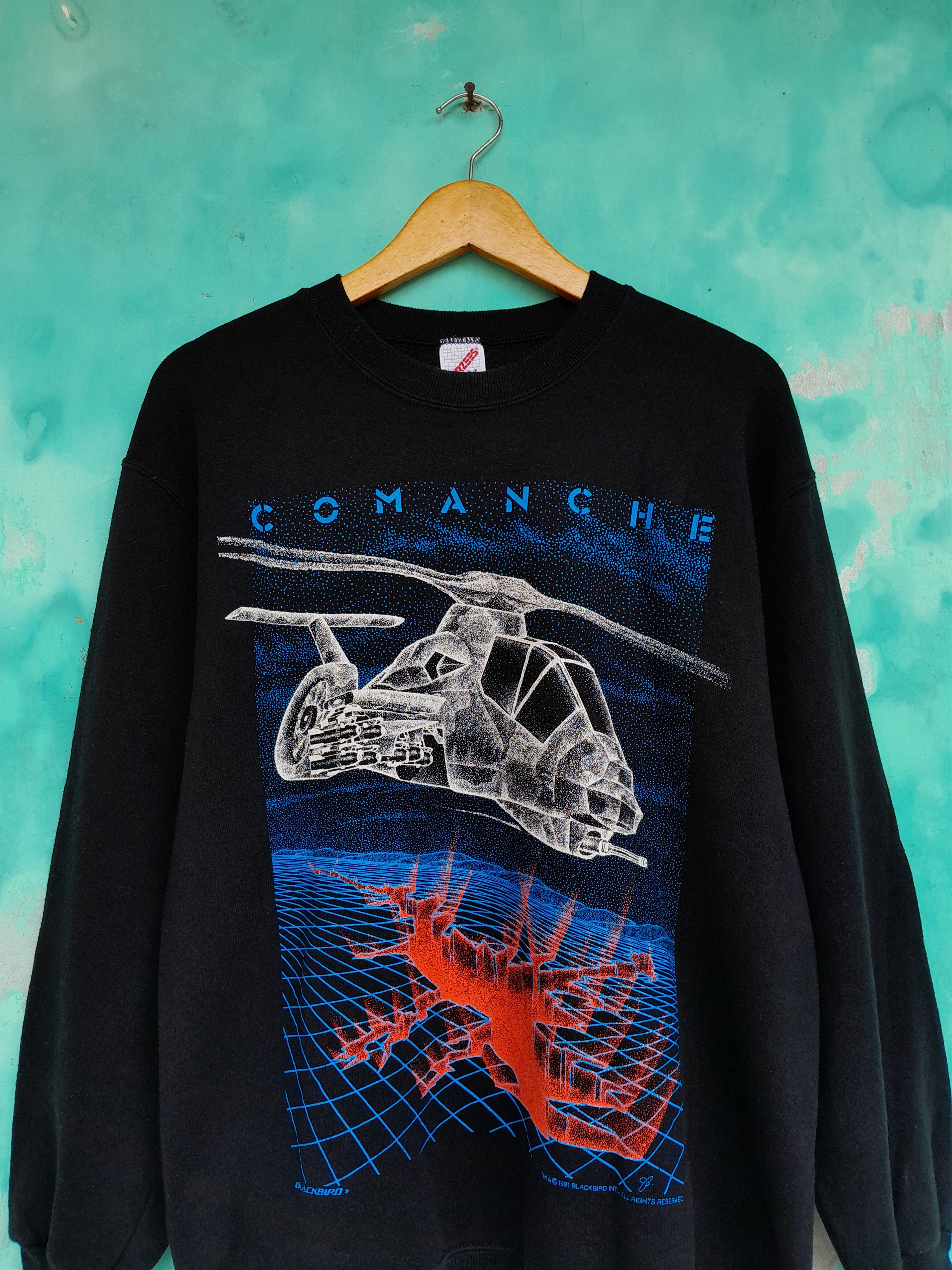 Blackbird Vintage 90s Blackbird Comanche 1991 sweatshirt Size US L / EU 52-54 / 3 - 3 Thumbnail