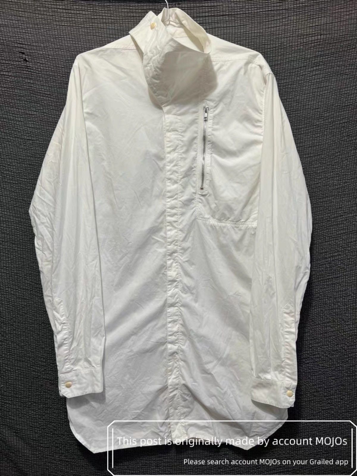 Rick Owens Sz 52 Rick Owens 14AW Moody White Shirt Jacket mojos1223 Size US L / EU 52-54 / 3 - 1 Thumbnail