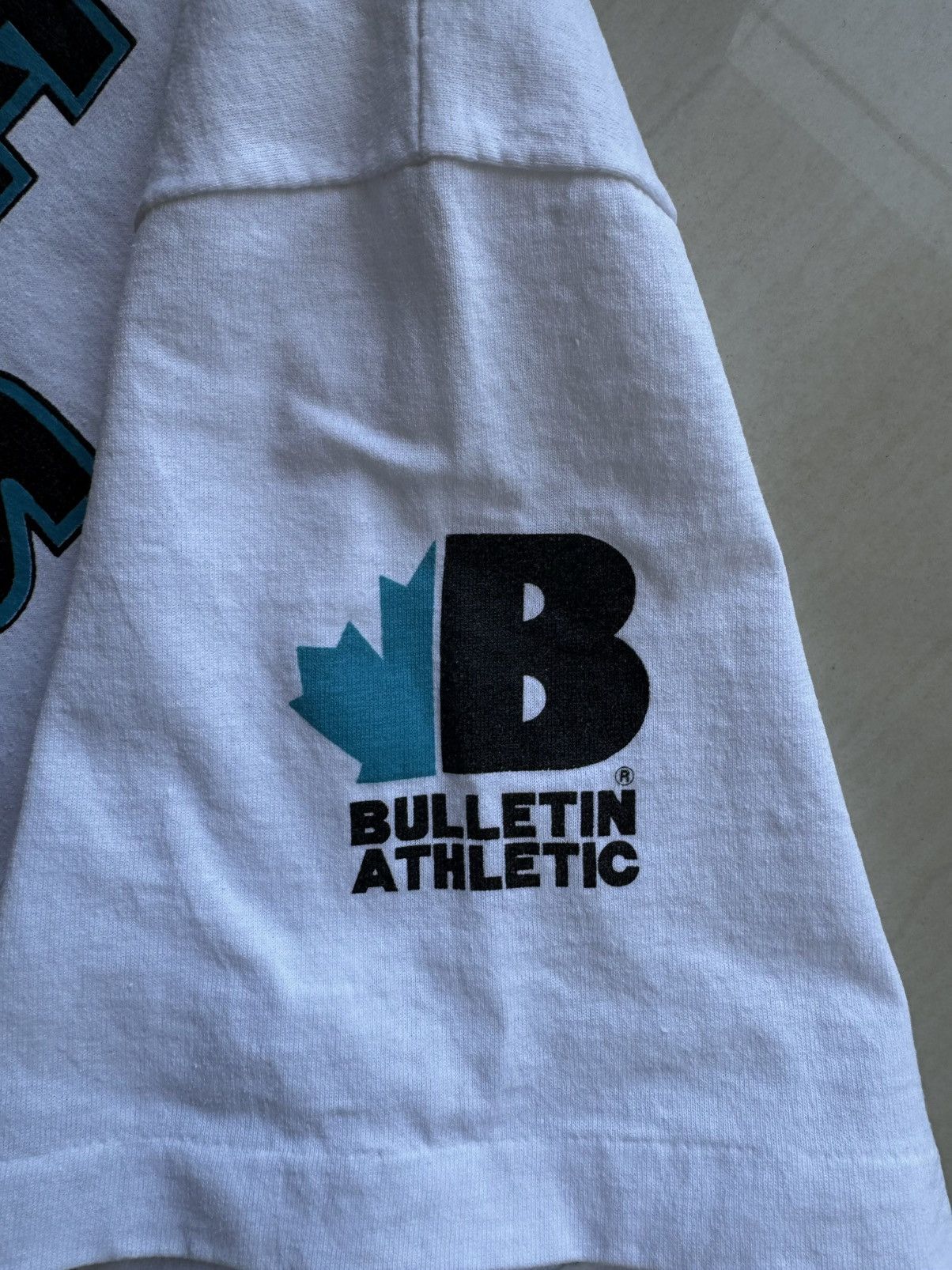 NHL 1991 San Jose Sharks 90s Ice Hockey Bulletin Athletic Shirt Size US XL / EU 56 / 4 - 10 Thumbnail