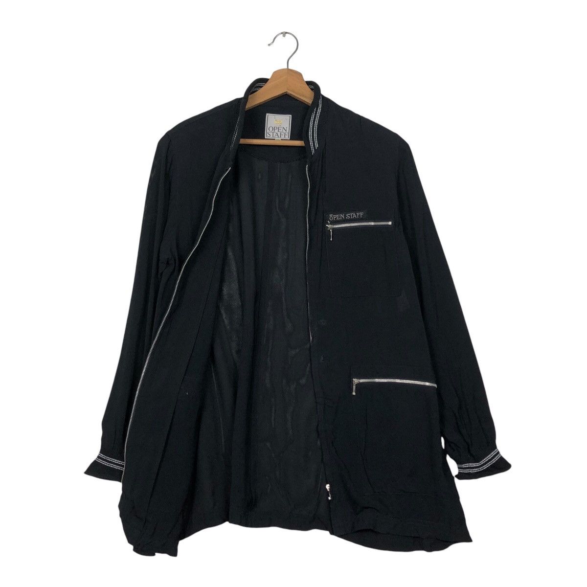 Japanese Brand × Vintage 📌Vintage Chore Jacket Zipper Open Staff Size US M / EU 48-50 / 2 - 12 Thumbnail