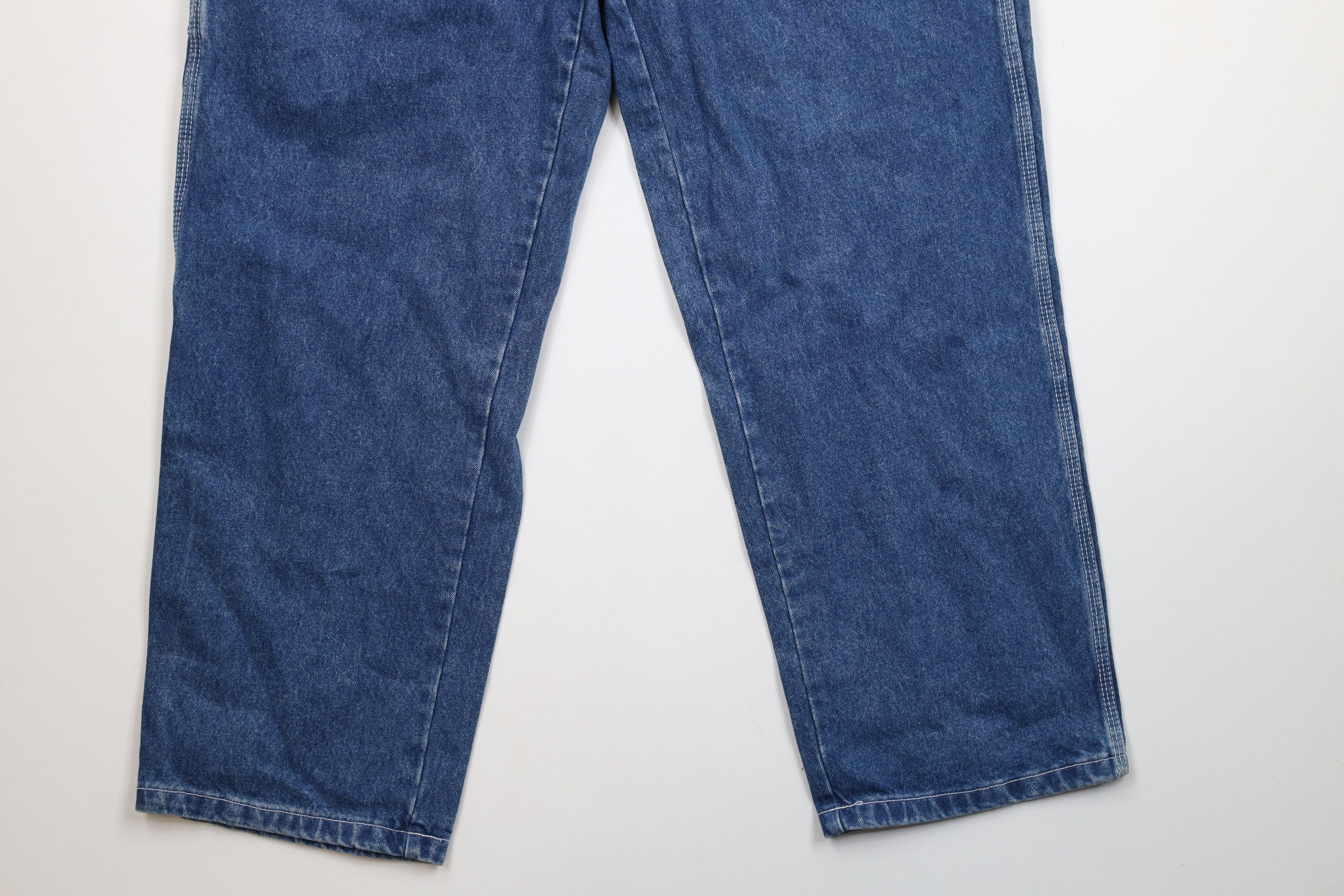 Vintage Deadstock Vintage 90s Streetwear Fit Wide Leg Dungaree Jeans Size US 34 / EU 50 - 4 Thumbnail