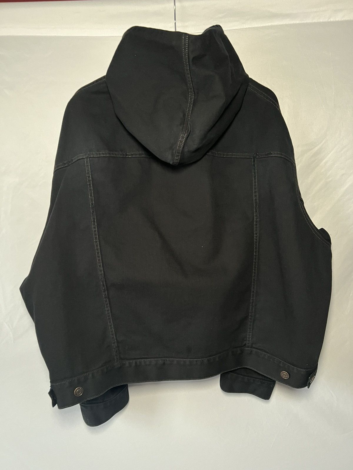 Balenciaga Balenciaga AW22 Distressed Pullover Denim Hoodie Size US M / EU 48-50 / 2 - 6 Thumbnail