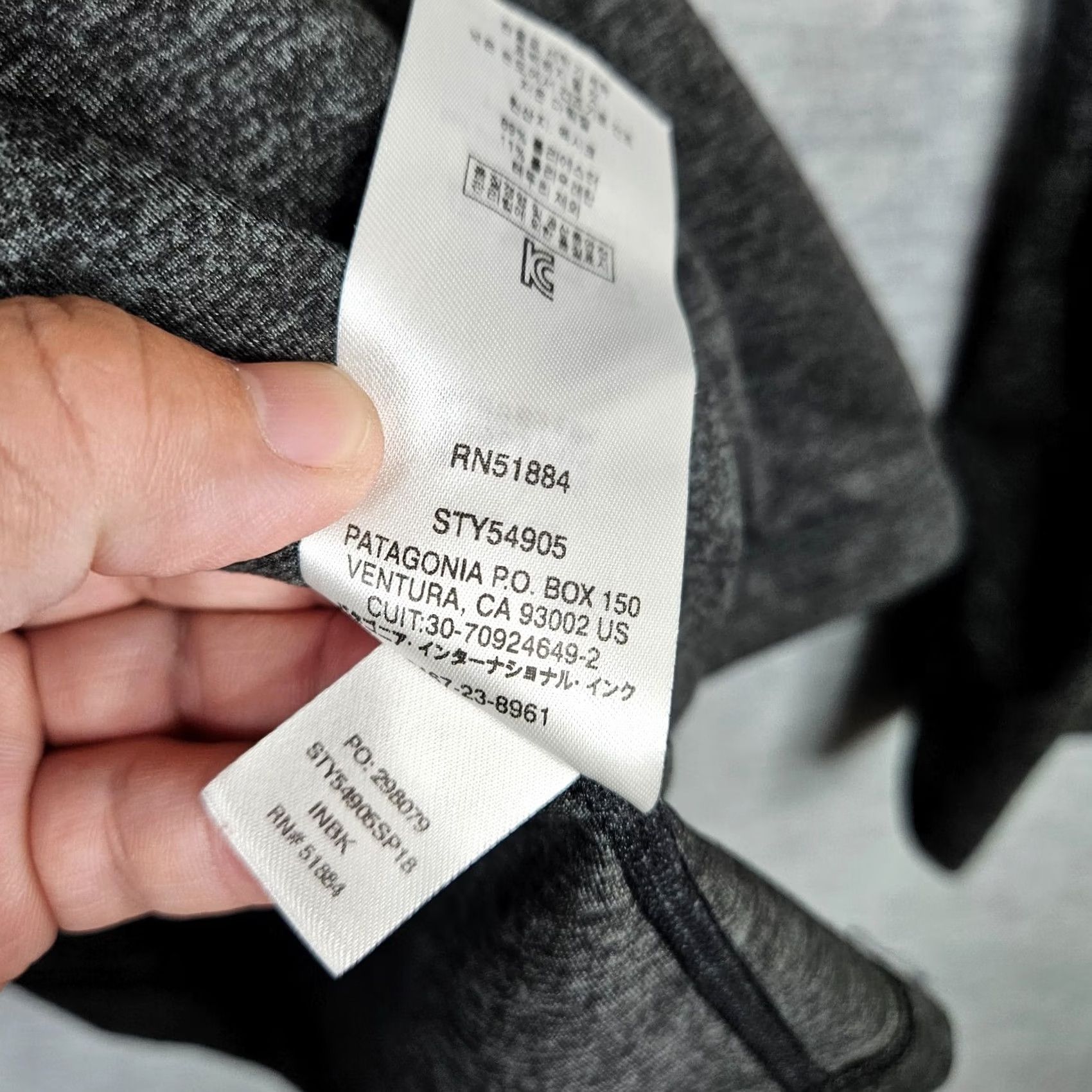 Patagonia Patagonia Unisex Heather Gray Full Zip Long Sleeve Sweatshirt Light Weight Sz L Size US L / EU 52-54 / 3 - 4 Thumbnail