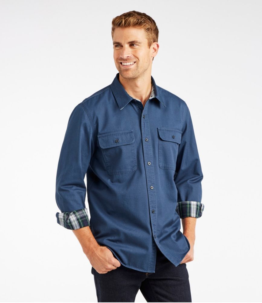 L.L. Bean × Todd Snyder 🔥Vintage L.L. Bean Men's Flannel-Lined Hurricane Shirt Size US L / EU 52-54 / 3 - 1 Thumbnail