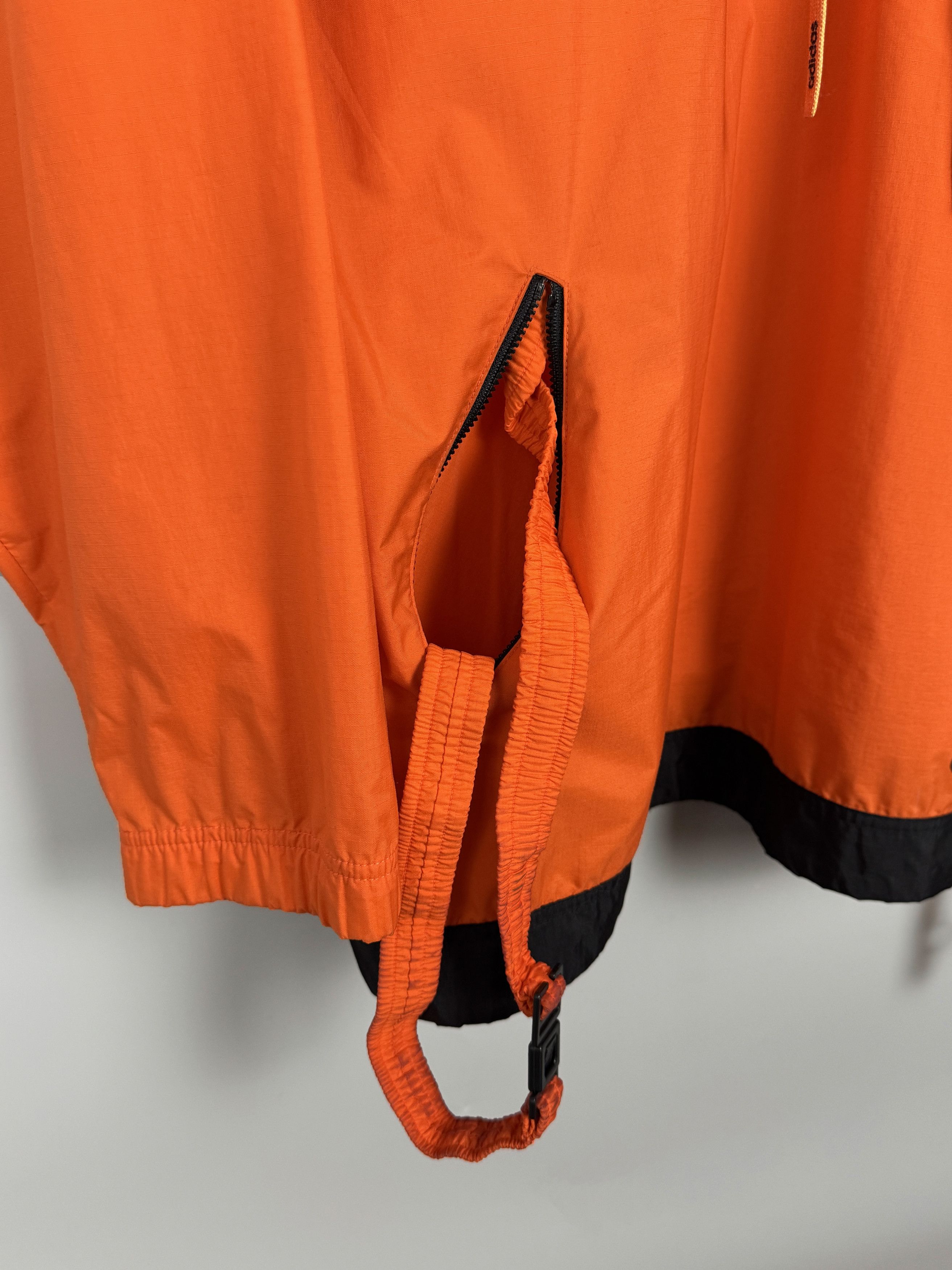 Adidas Vintage ADIDAS Orange Anorak Big Logo Light Jacket Size US S / EU 44-46 / 1 - 6 Thumbnail
