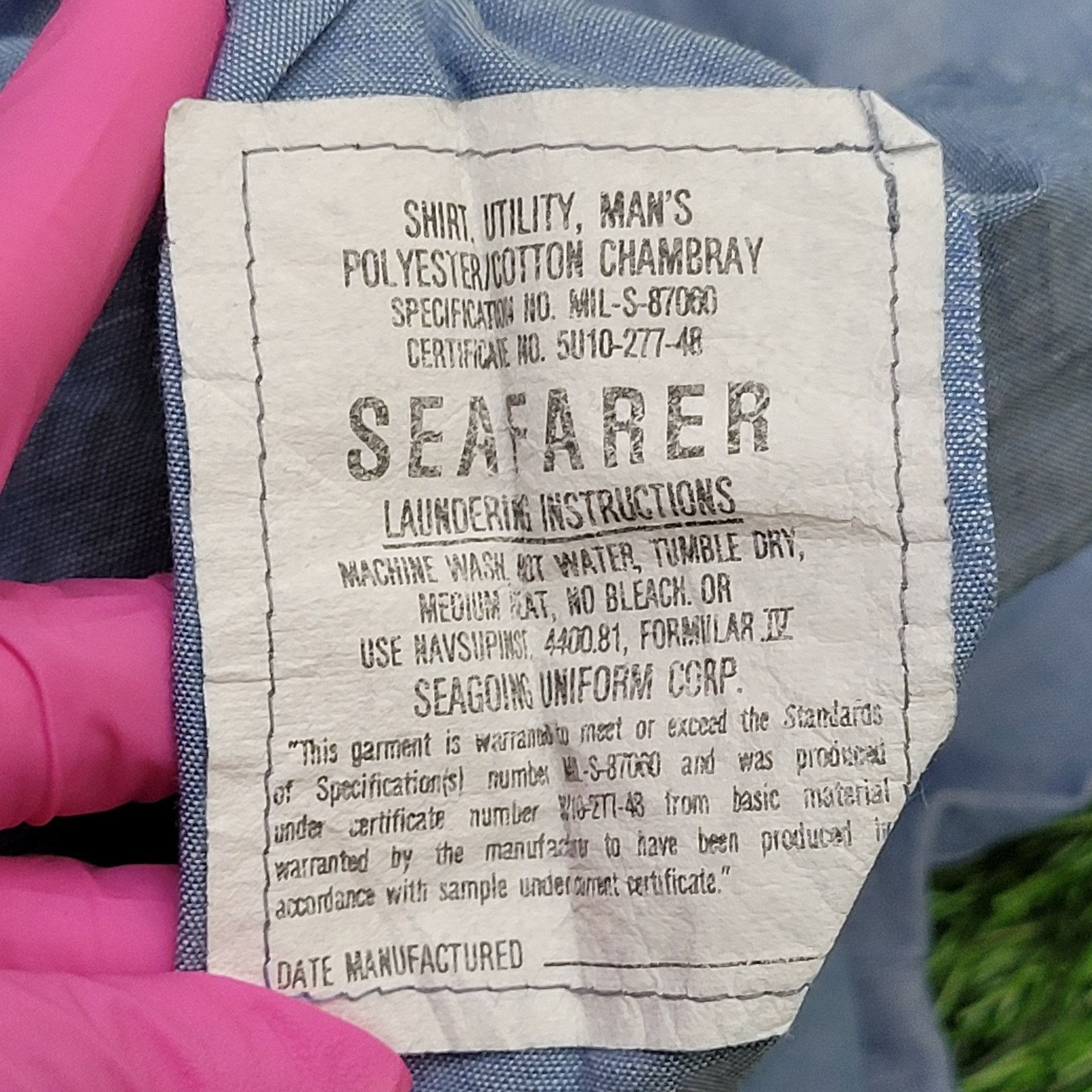 Vintage VTG 80s Seafarer Chambray Button Shirt XS/S 18x27 USA Made Size US S / EU 44-46 / 1 - 5 Thumbnail