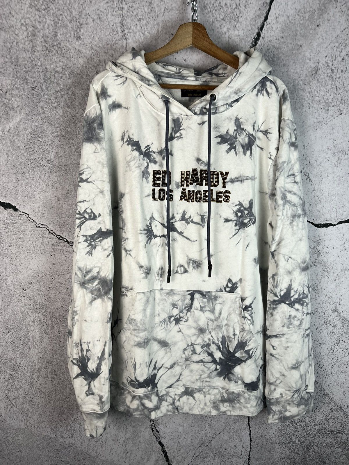 Ed Hardy Vintage Ed Hardy oversized Los Angeles Drip sequins Hoodie Size US L / EU 52-54 / 3 - 2 Thumbnail