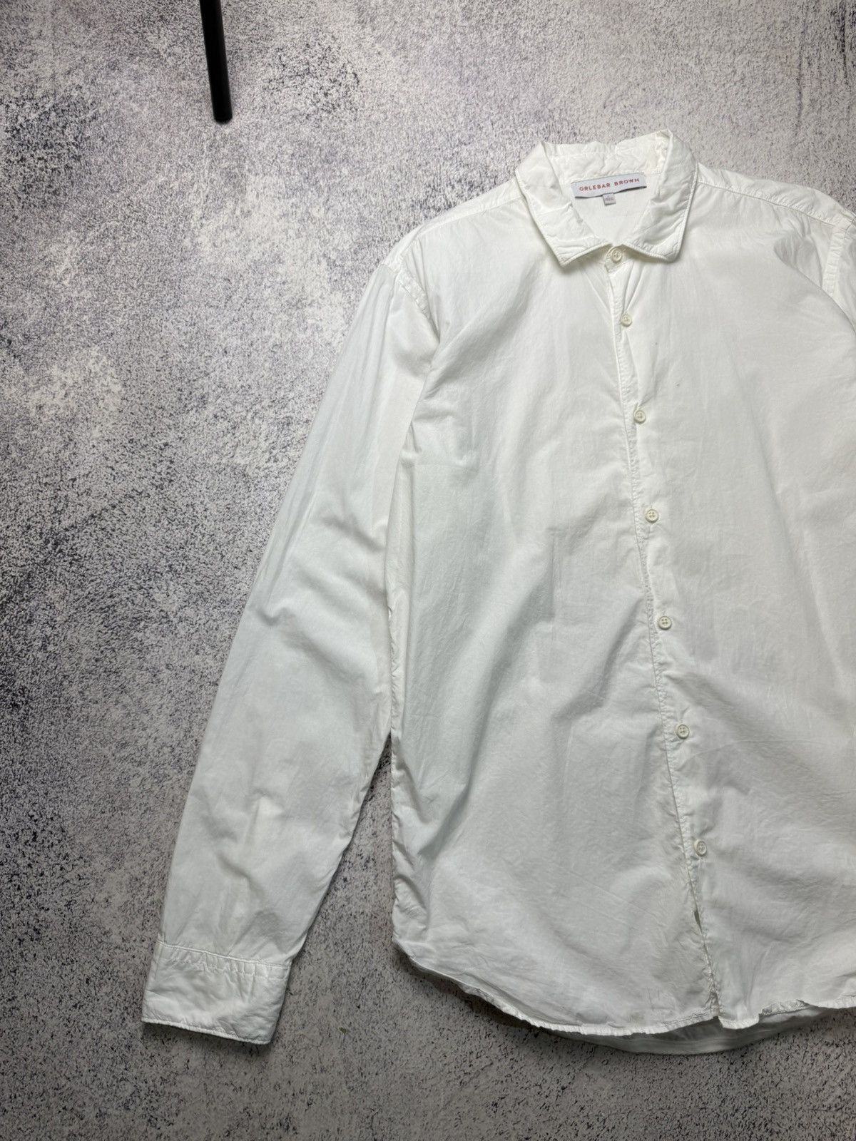Orlebar Brown Orlebar Brown White Shirt Old Money Size US L / EU 52-54 / 3 - 3 Thumbnail