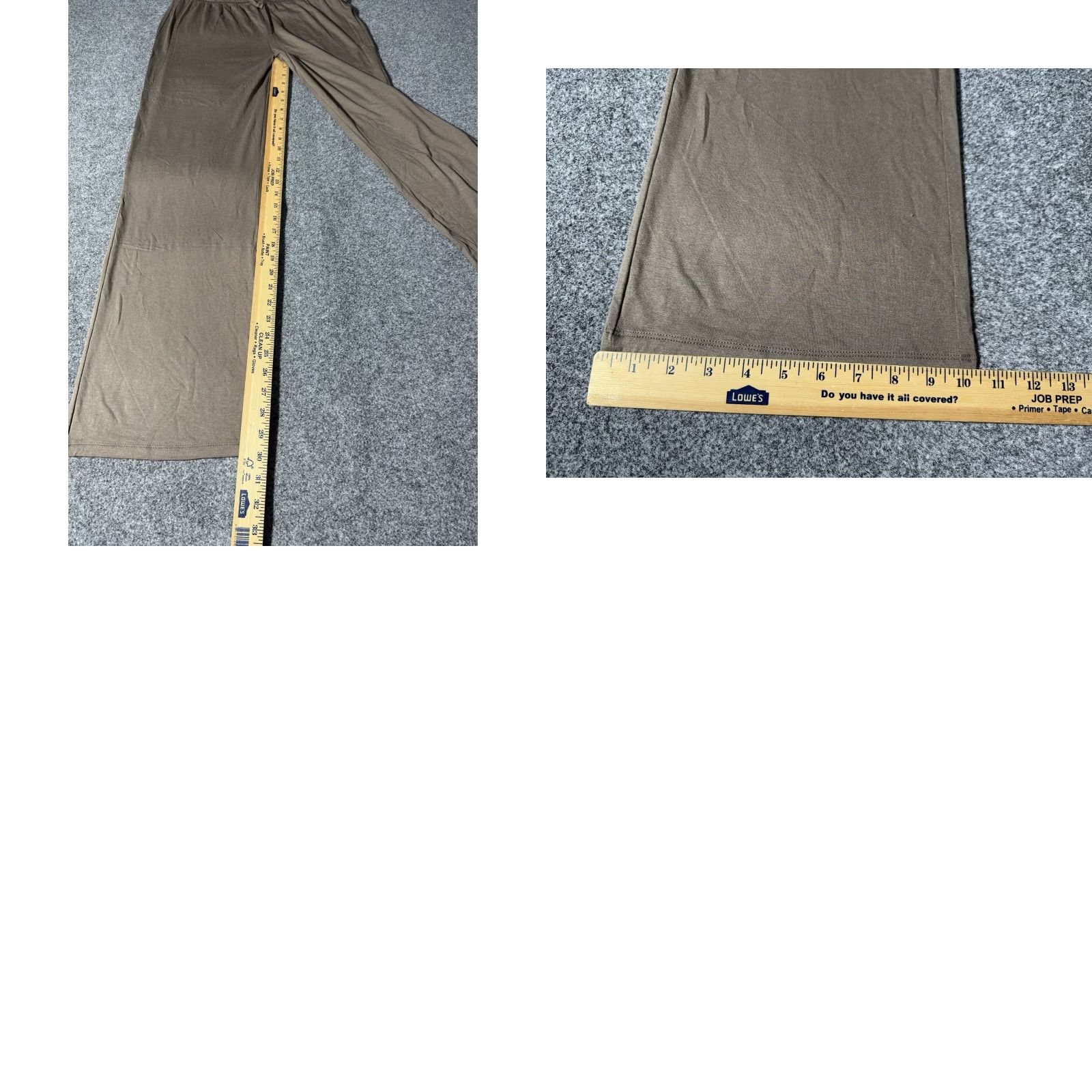 Vintage Nuuds Pants Womens Large Brown Wide Leg Rayon Spandex Stretch Lounge Comfy Size 36" / US 14 / IT 50 - 8 Thumbnail