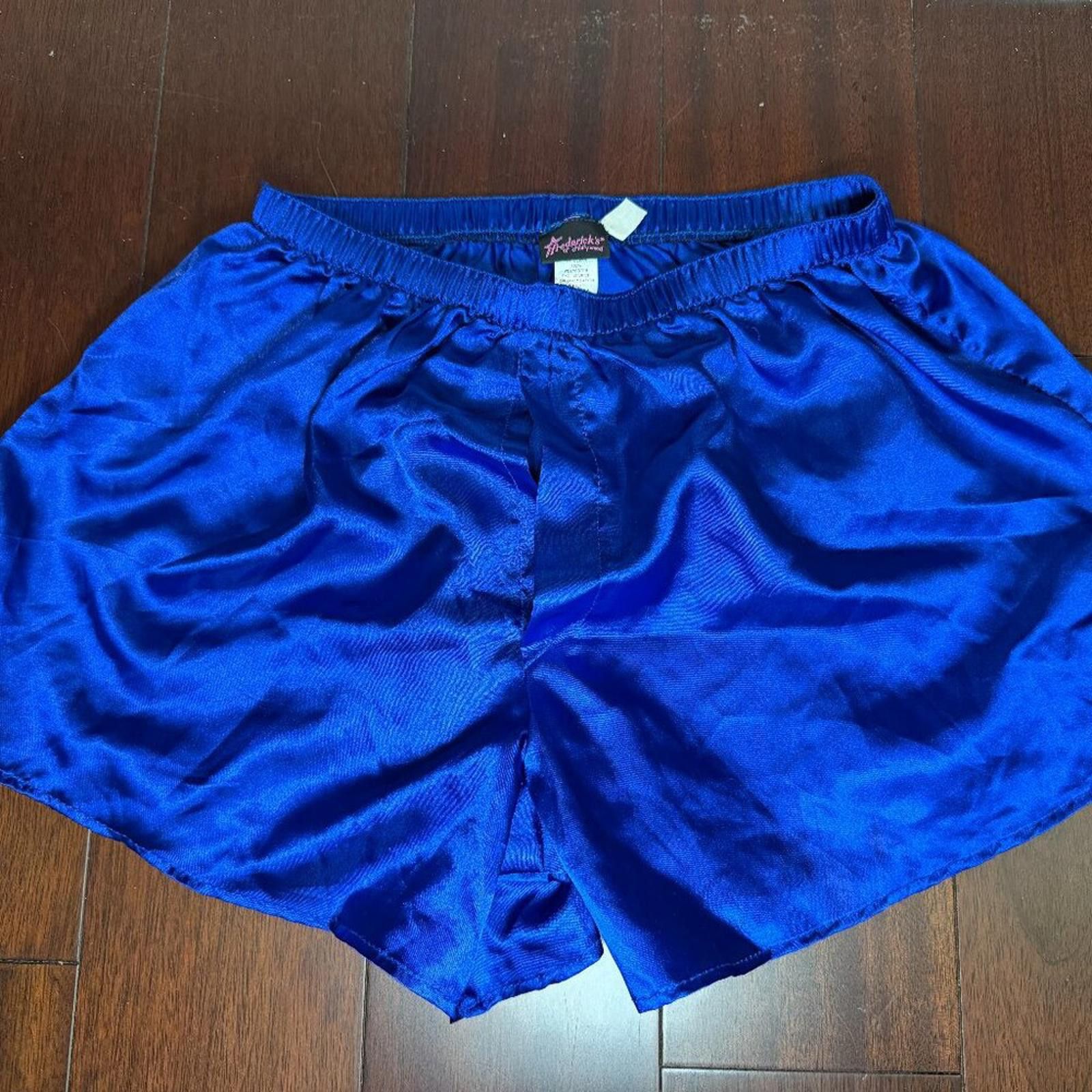 Other Fredericks of Hollywood Men Silky Boxer Shorts Blue Size Size ONE SIZE - 1 Thumbnail