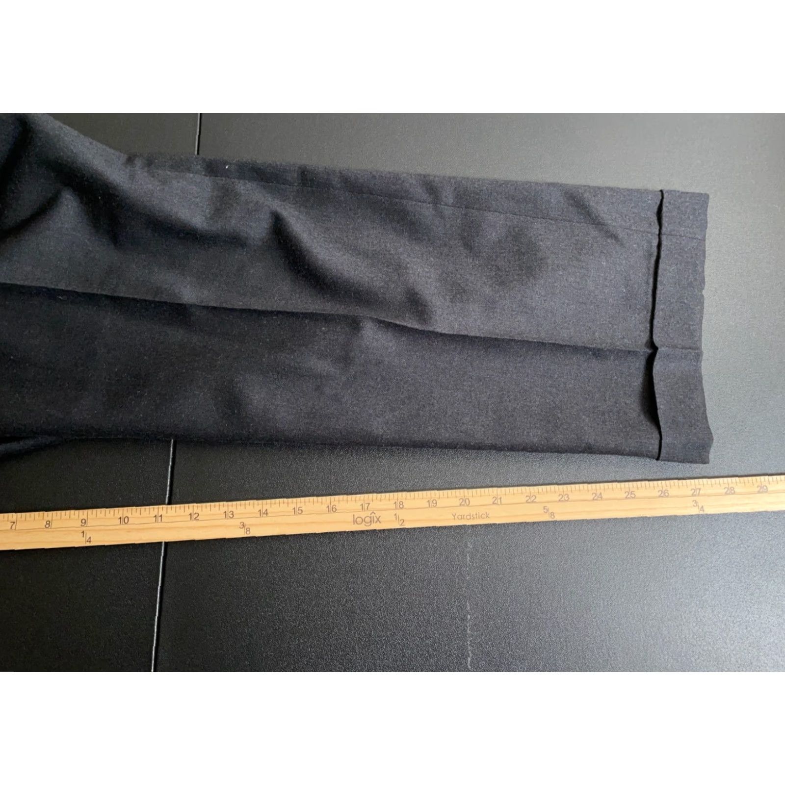 Maje VINTAGE Majer Slacks Wool Pleated Trousers Men's 35 x 27.5" Dark Gray Talon Cuffed Dress Pants Straight Leg Capse?? Size US 35 - 6 Thumbnail