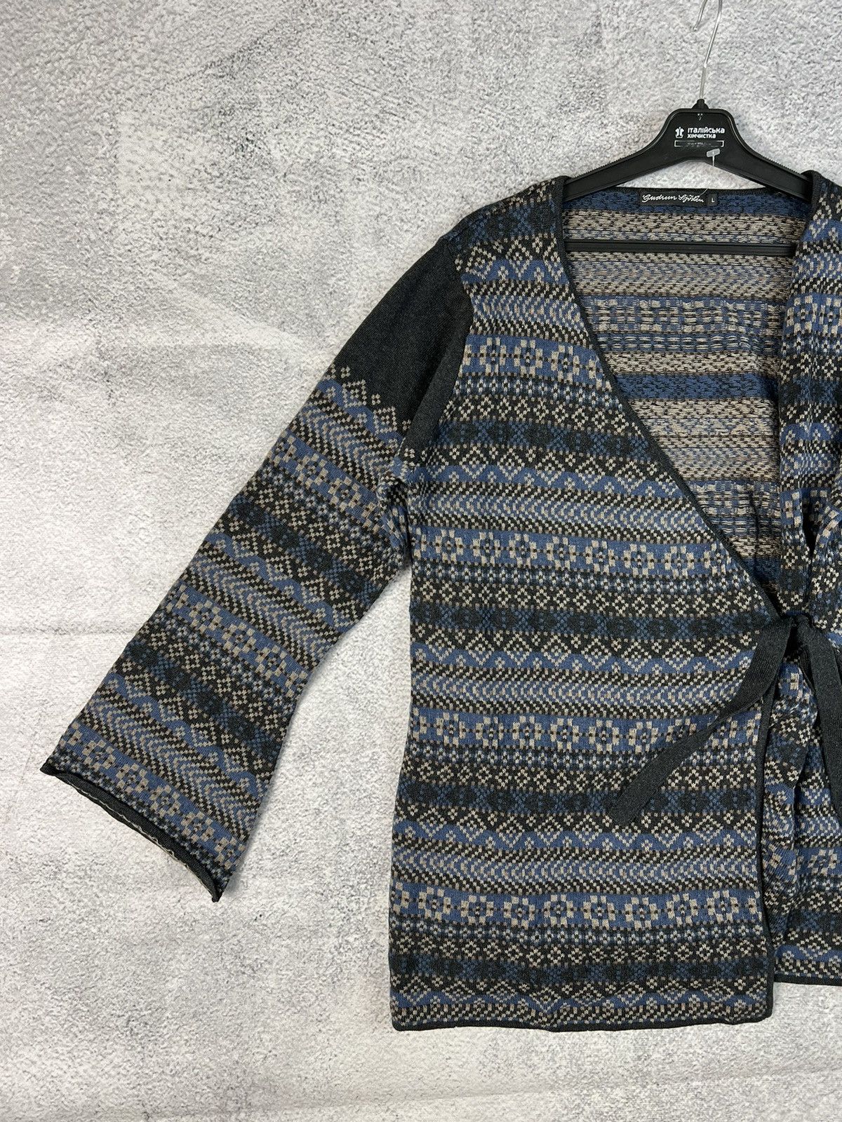 Designer × Other UK Gudrun Sjorden multicolour belted sweater Size L / US 10 / IT 46 - 4 Thumbnail