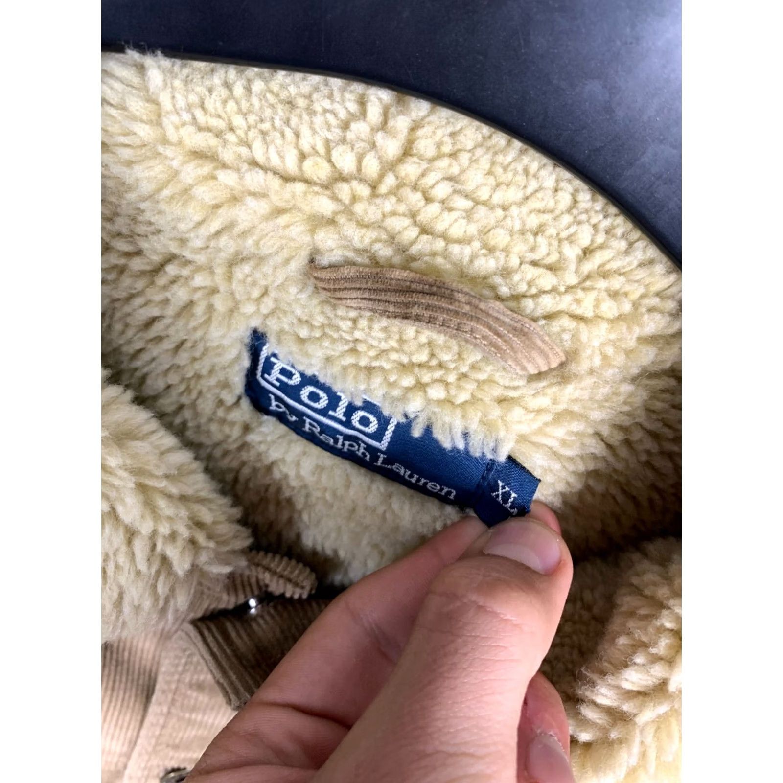Polo Ralph Lauren Polo Ralph Lauren Jacket Sherpa Corduroy Vintage Mens XL Beige Size US XL / EU 56 / 4 - 3 Thumbnail