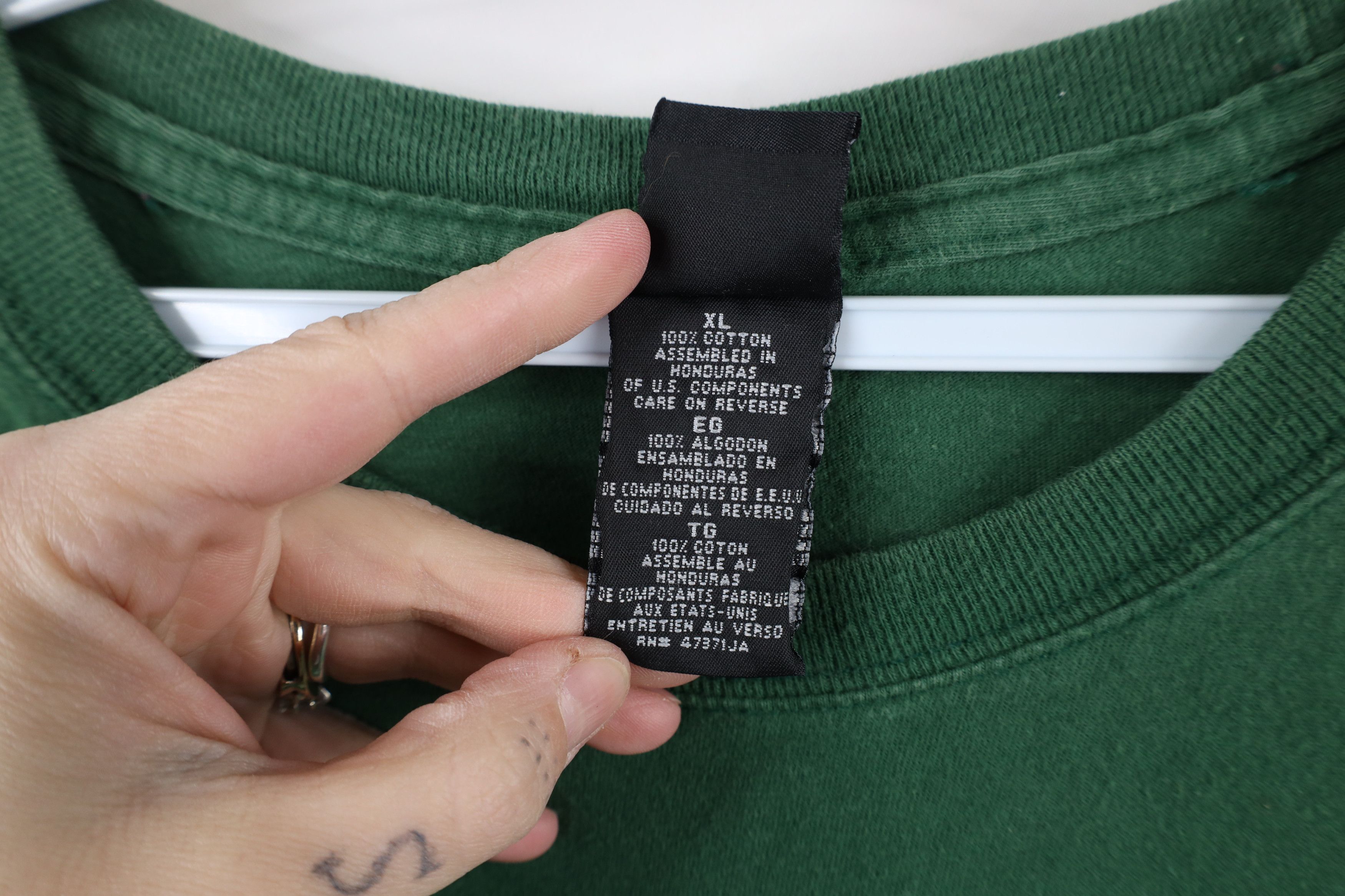Starter × Vintage Vintage 90s Starter Spell Michigan State University T-Shirt Size US XL / EU 56 / 4 - 9 Thumbnail