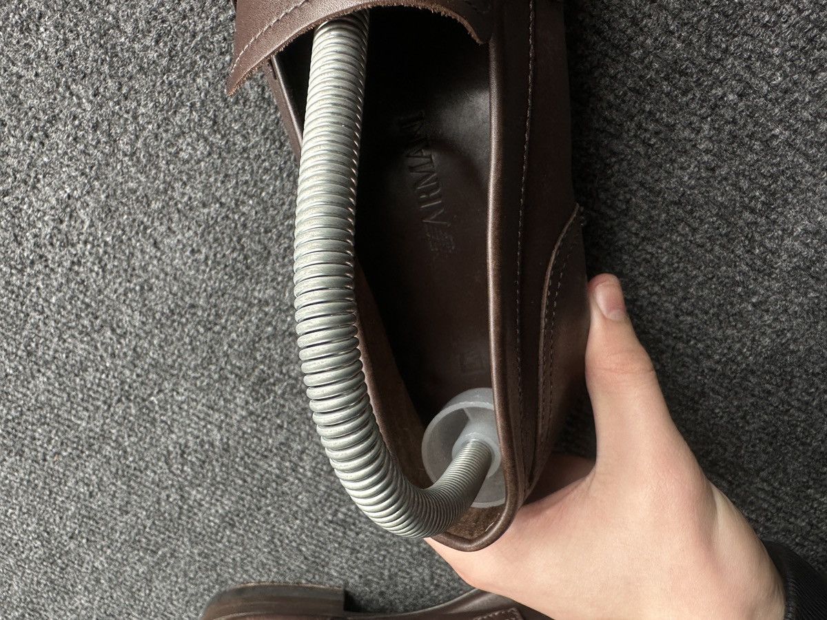 Emporio Armani LUXURY 🚨 EMPORIO ARMANI VNTG SHOES MEN BROWN LUXURY RARE Size US 9.5 / EU 42-43 - 17 Thumbnail