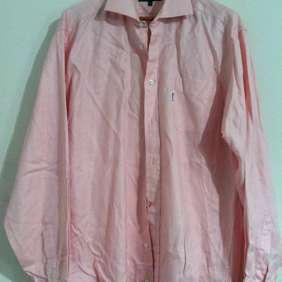 Faconnable FACONNABLE MENS PINK 100%COTTON DRESS SHIRT SIZE: 17.5 Size US XL / EU 56 / 4 - 5 Thumbnail
