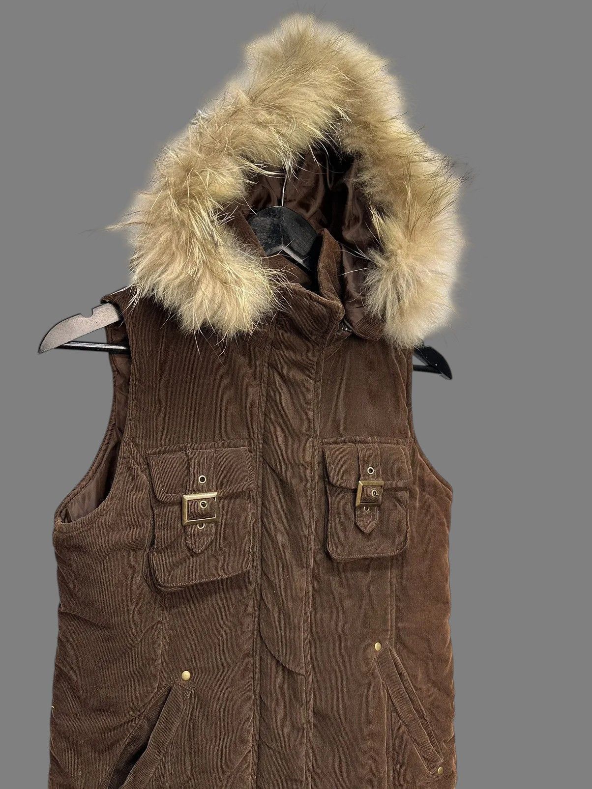 Japanese Brand JAPAN IFSIXWASNINE VEST Fyls Retro LGB Brown Fur Lined GOA M Size M / US 6-8 / IT 42-44 - 3 Thumbnail