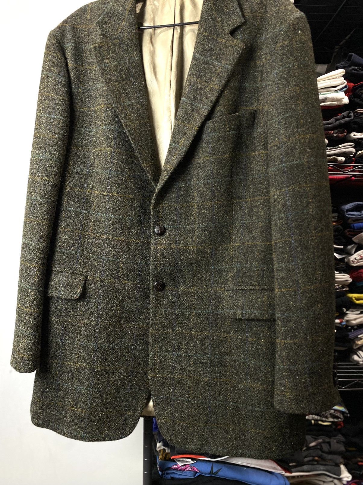 Harris Tweed Vintage Harris Tweed Pure Wool Jacket Blazer Size US XL / EU 56 / 4 - 4 Thumbnail