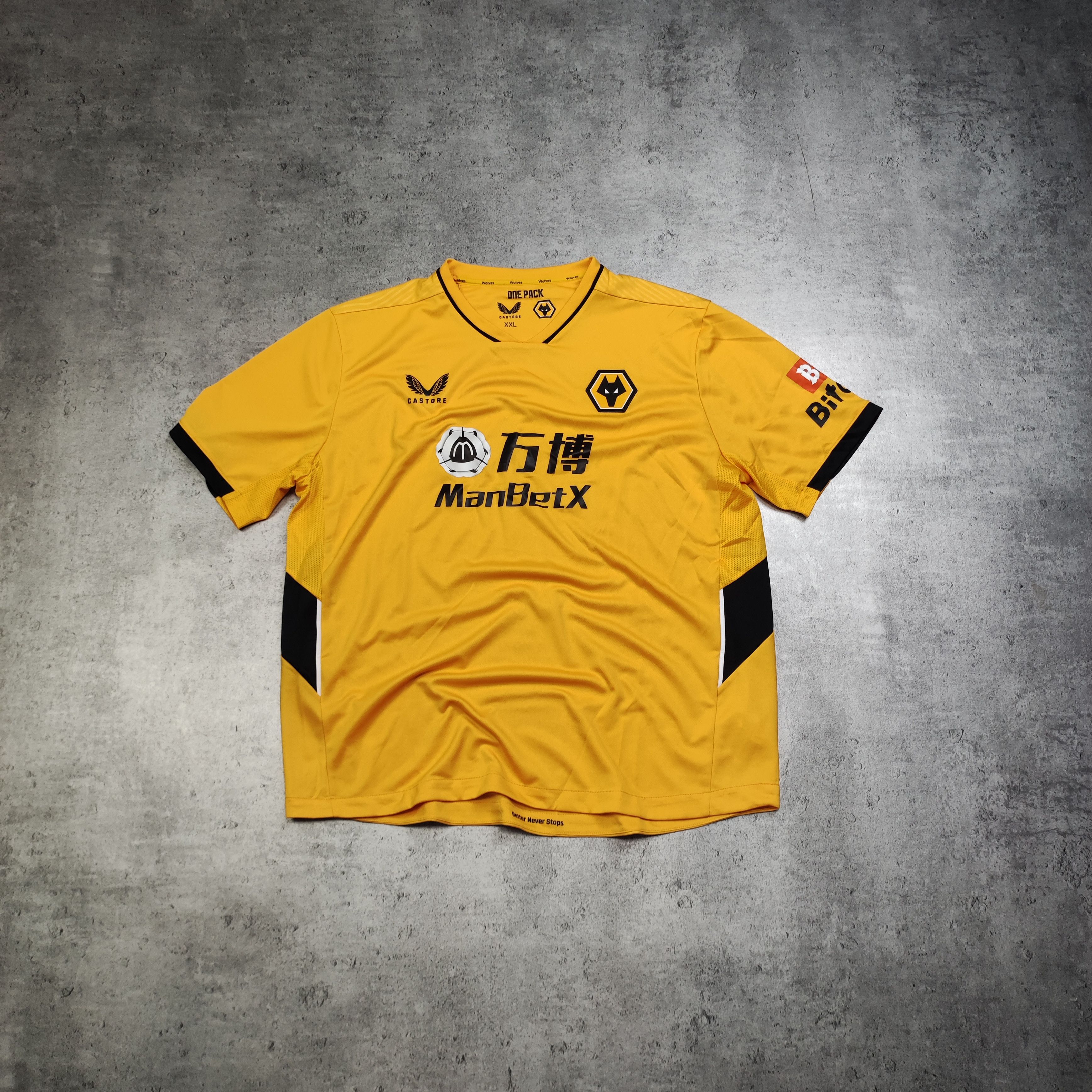 Other RARE Castore x Football Soccer Wolverhampton Home Jersey Size US XXL / EU 58 / 5 - 1 Thumbnail