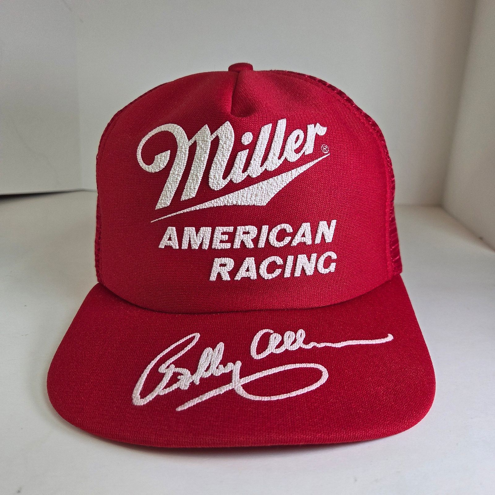 Other Vintage Miller Racing Trucker Hat Bobby Allison USA Size ONE SIZE - 1 Thumbnail