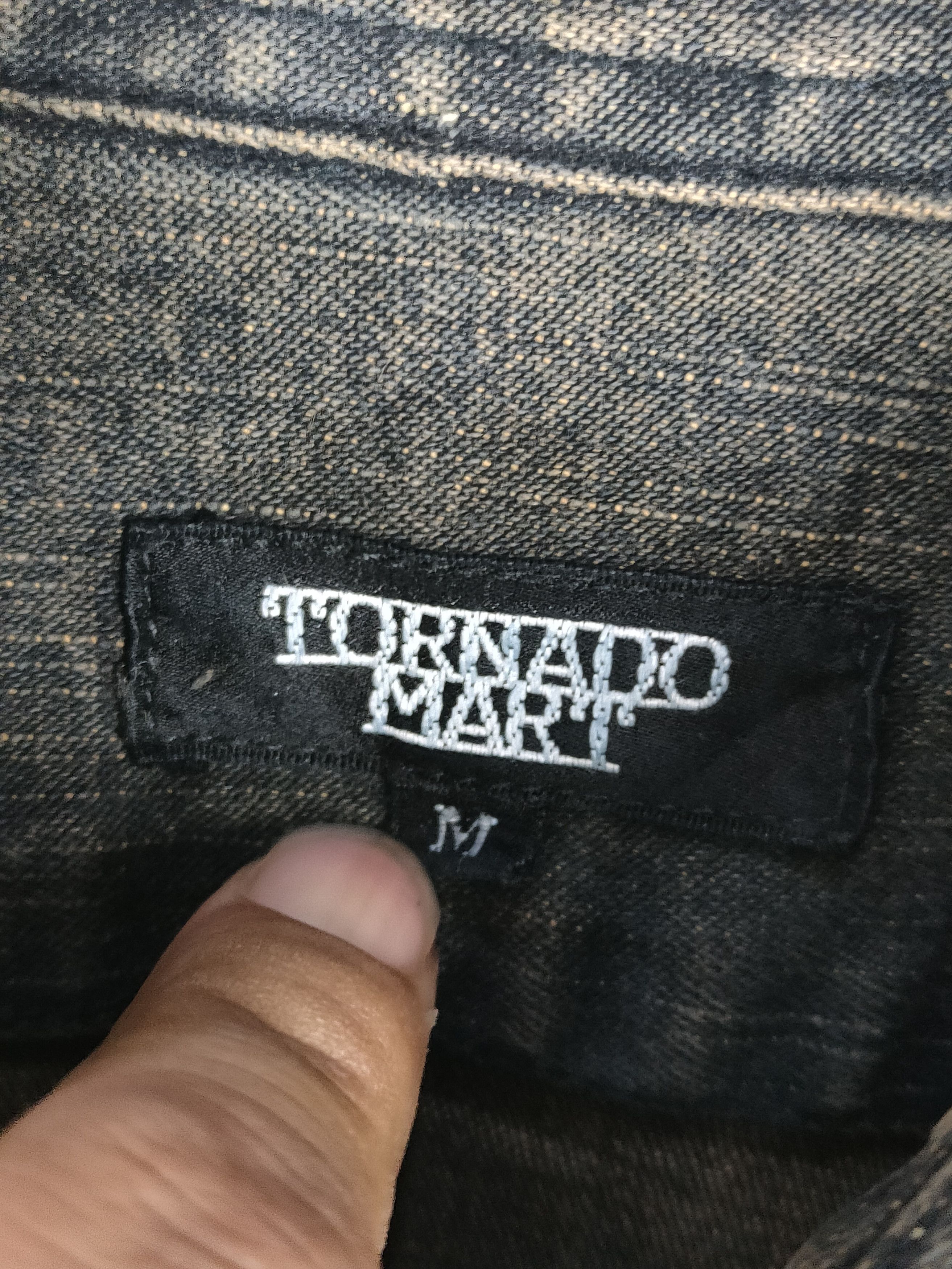 Tornado Mart TORNADO MART PATCHWORK DENIM DARTED SHIRT Size US S / EU 44-46 / 1 - 3 Thumbnail