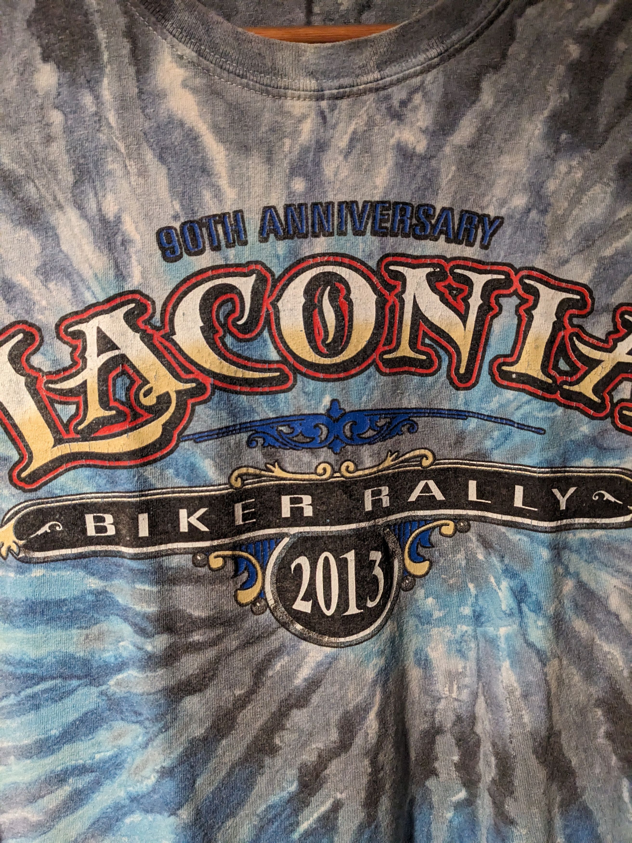 Harley Davidson × Vintage Vintage 2013 Laconia Motorcycle Bike Rally X-Large T-Shirt Size US XL / EU 56 / 4 - 4 Thumbnail